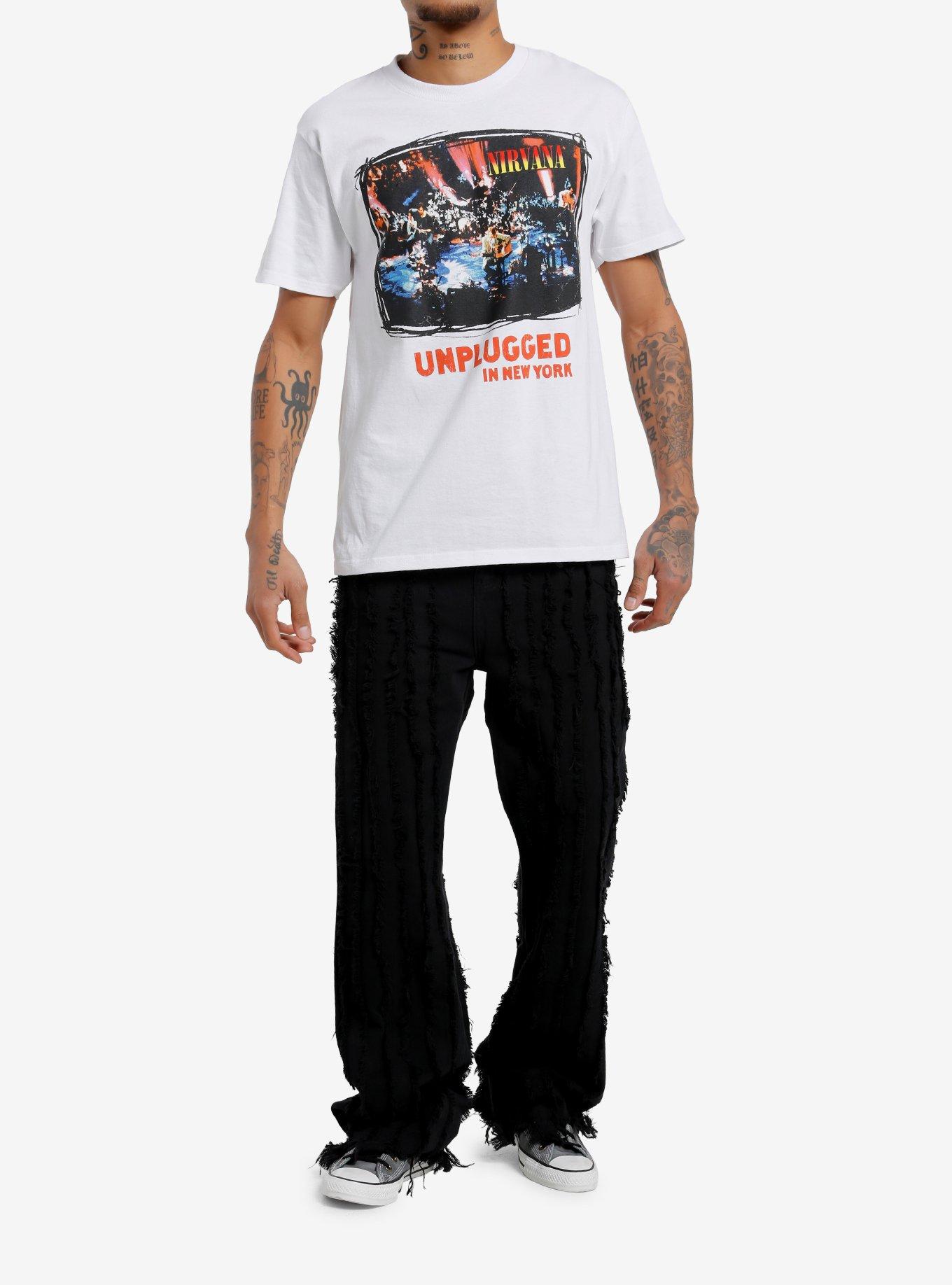 Nirvana Unplugged In New York Heavyweight T-Shirt, , hi-res