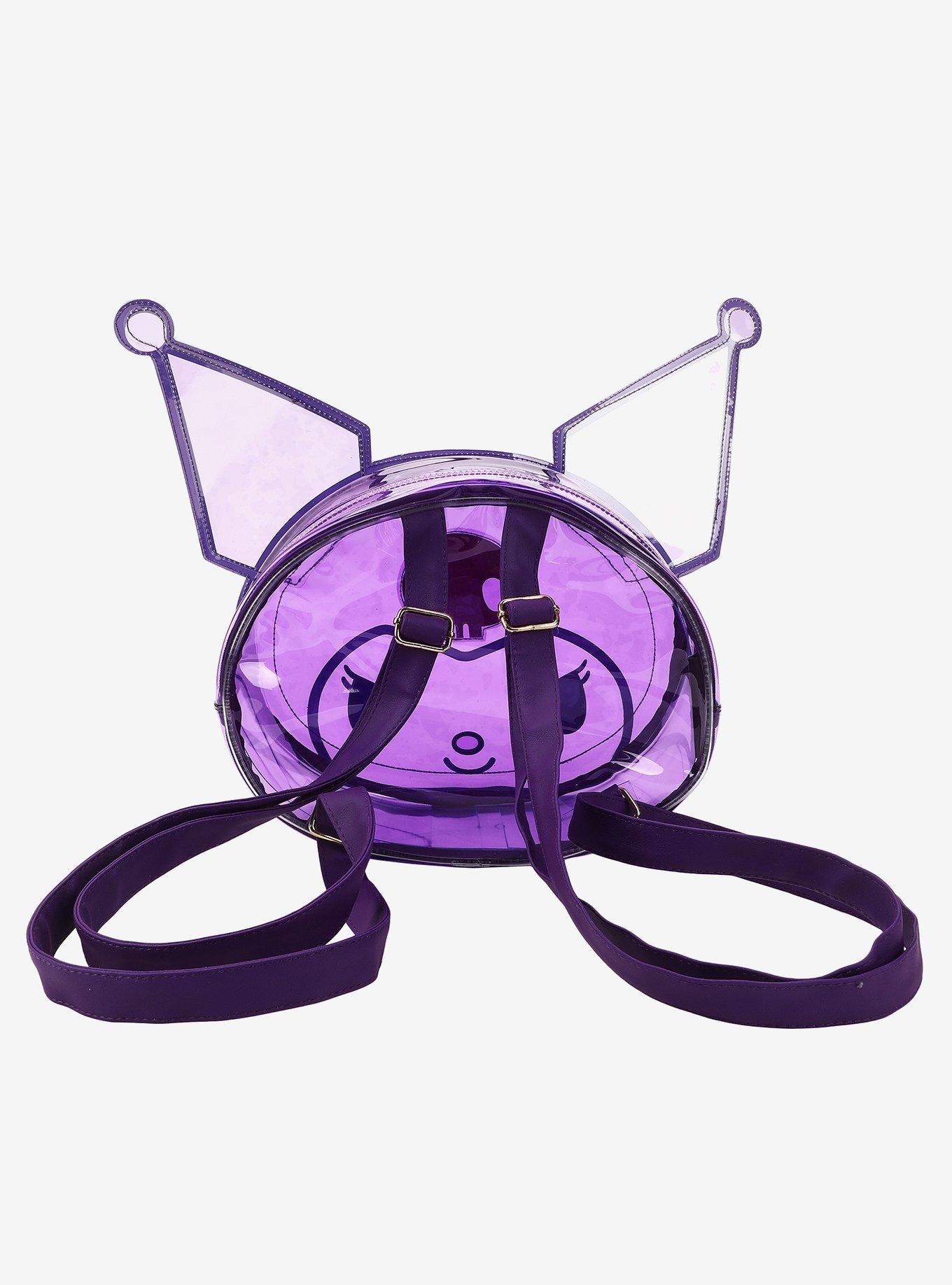 Kuromi Face Transparent Figural Backpack, , hi-res