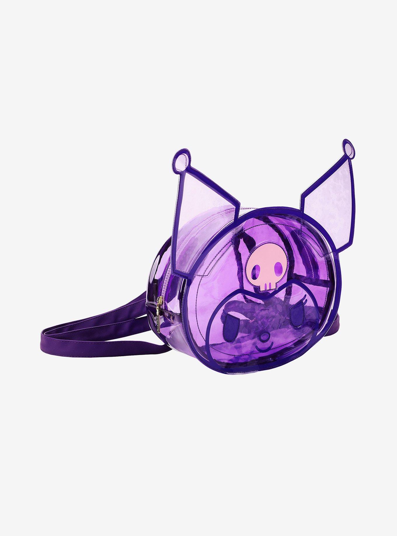 Kuromi Face Transparent Figural Backpack, , alternate