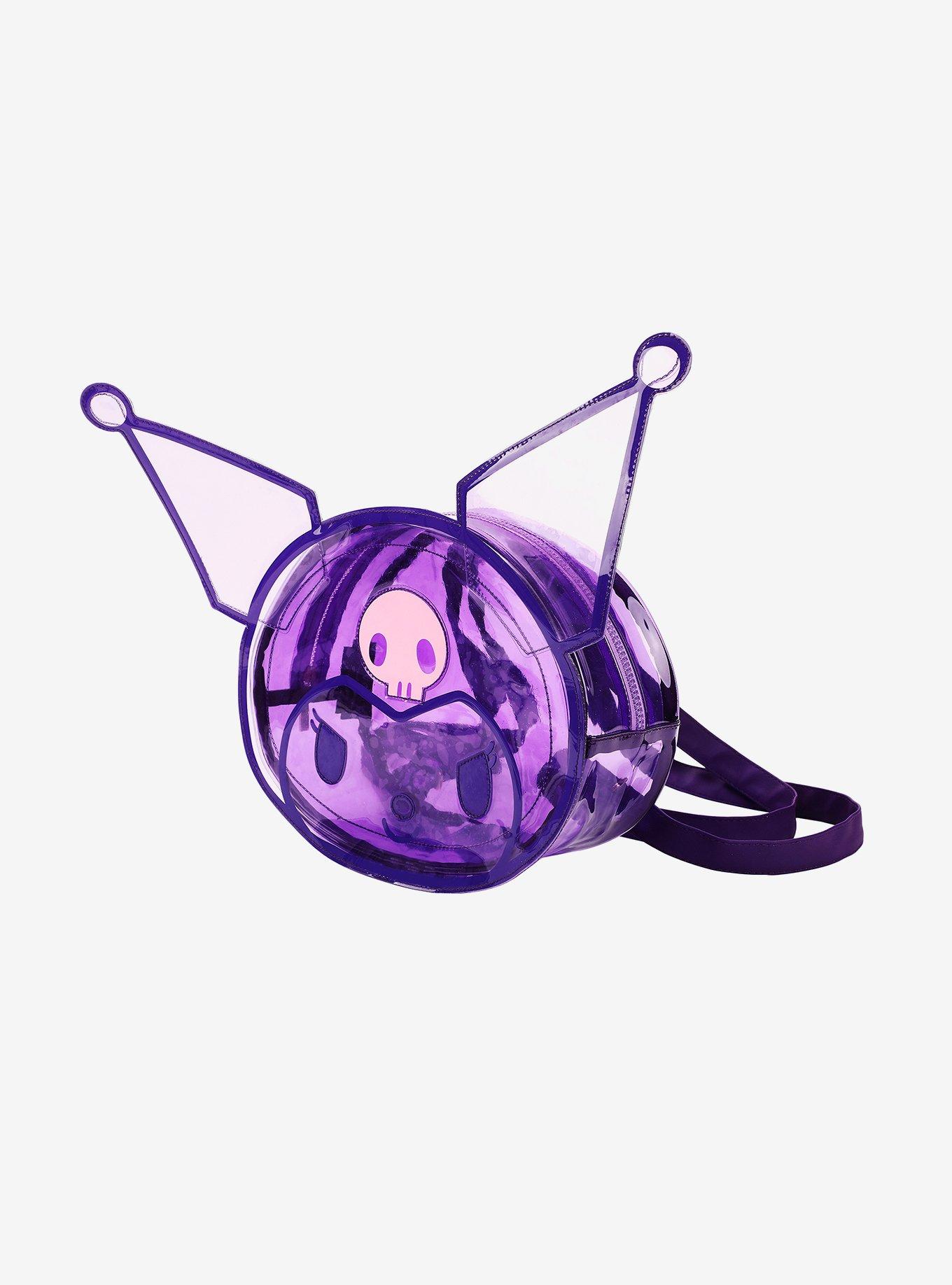 Kuromi Face Transparent Figural Backpack, , alternate