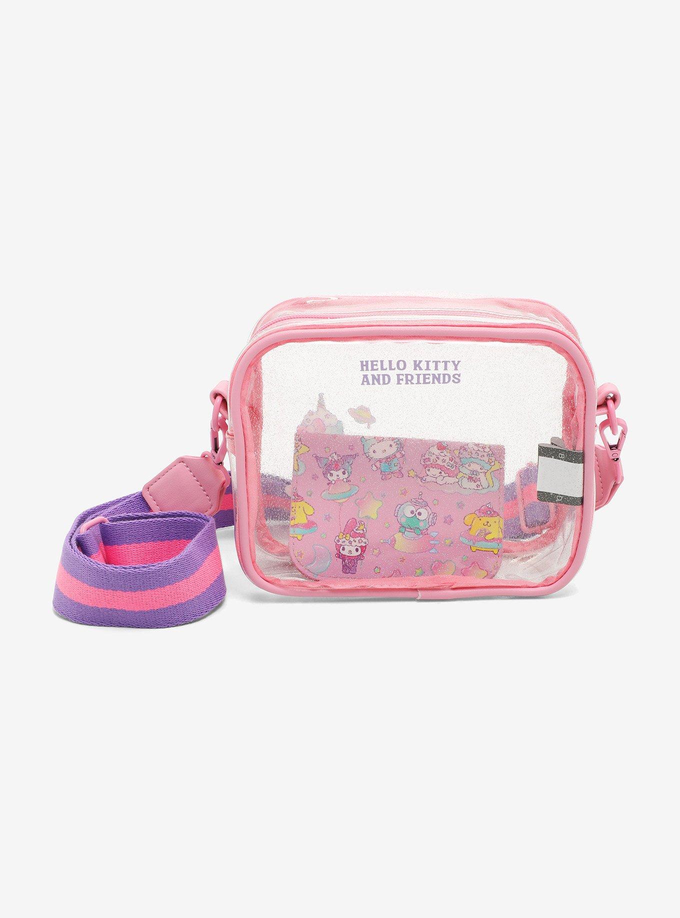Hello Kitty And Friends Pastel Space Transparent Crossbody Bag With Pouch, , alternate