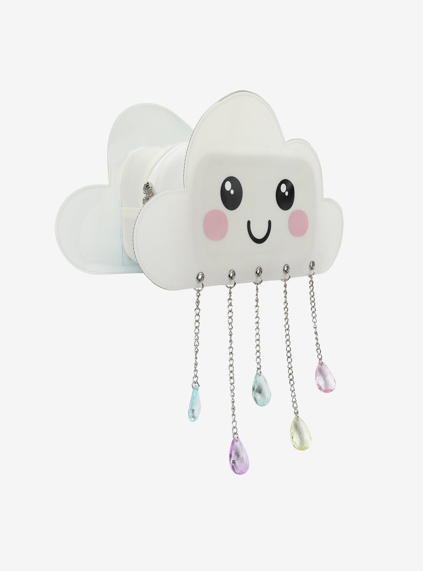 Kawaii Rain Cloud Figural Mini Backpack