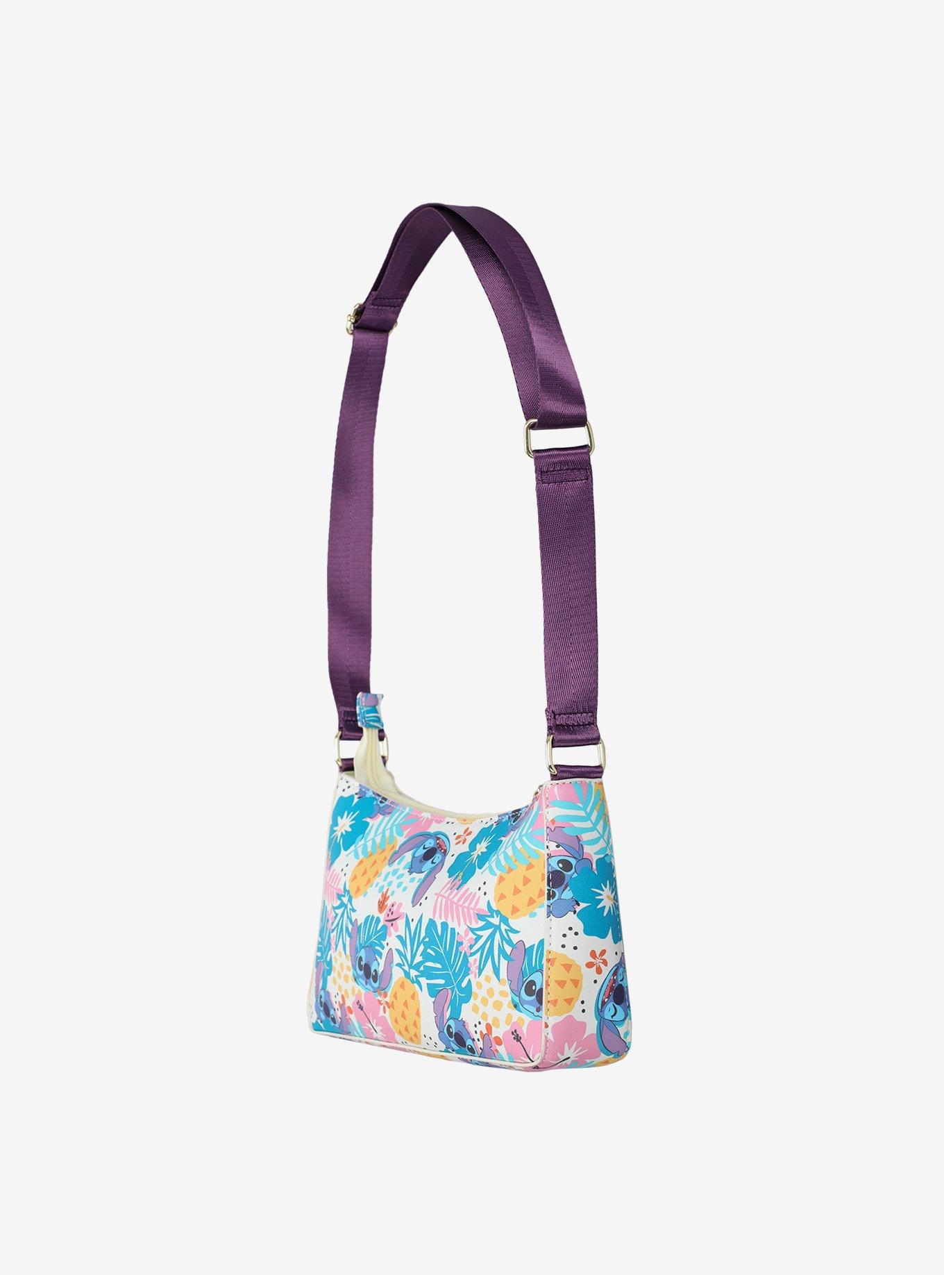 Disney Lilo & Stitch Floral Stitch Crossbody Bag With Coin Pouch, , alternate