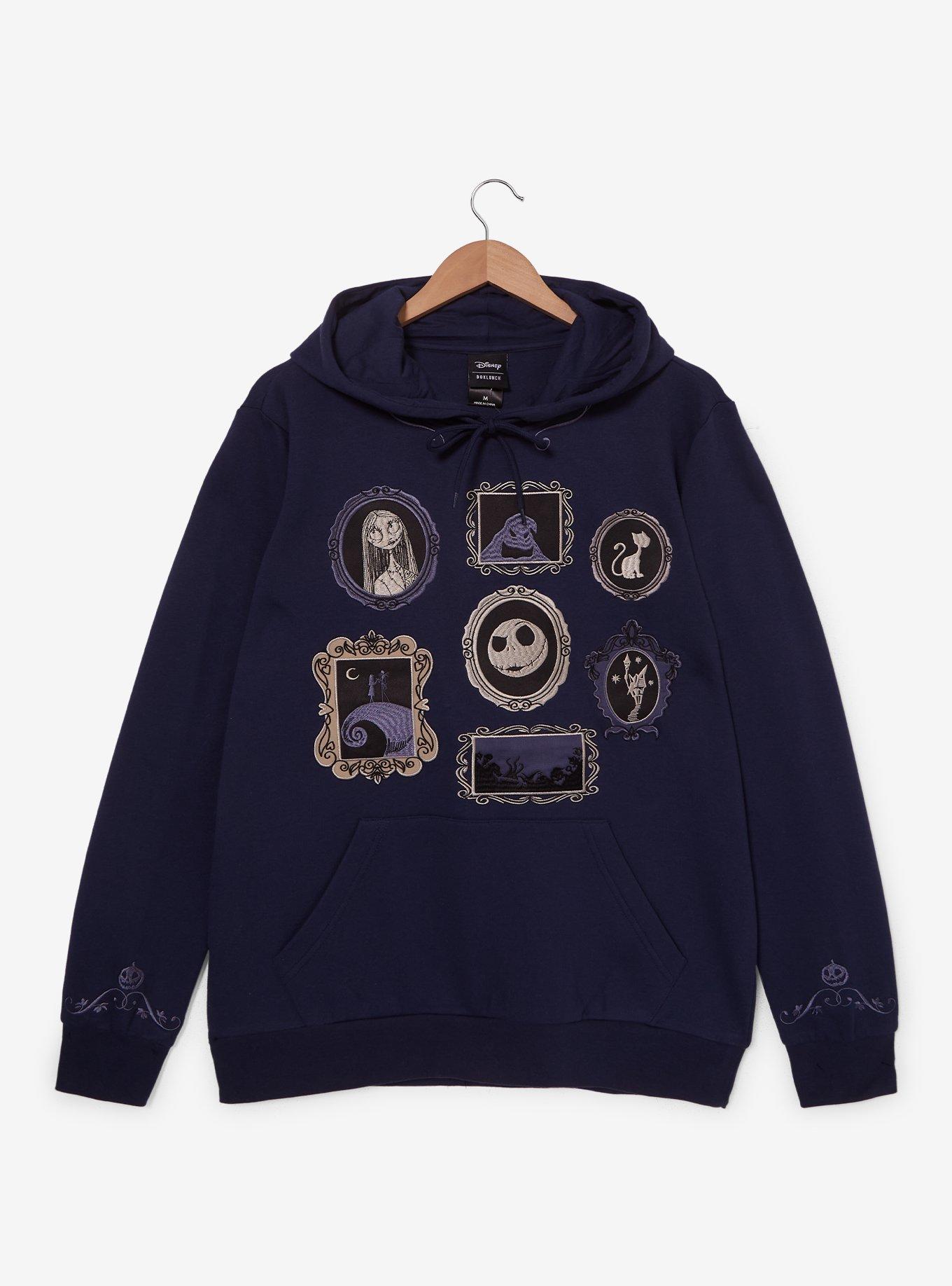 Disney The Nightmare Before Christmas Portraits Hoodie &mdash; BoxLunch Exclusive, DARK PURPLE, alternate