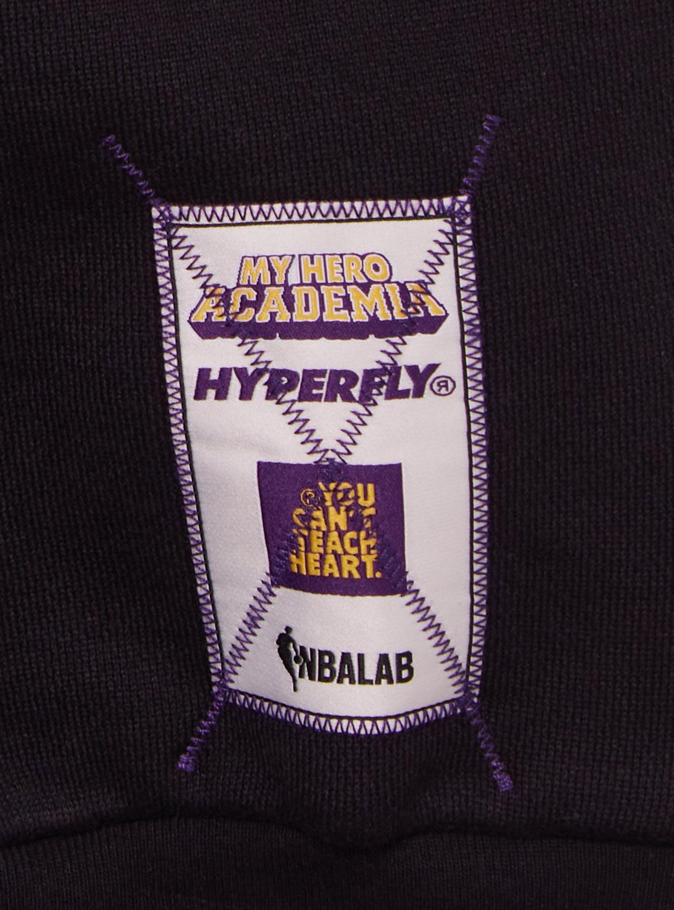 Hyperfly NBA x My Hero Academia Mirko Los Angeles Lakers Hoodie - BoxLunch Exclusive, BLACK, alternate