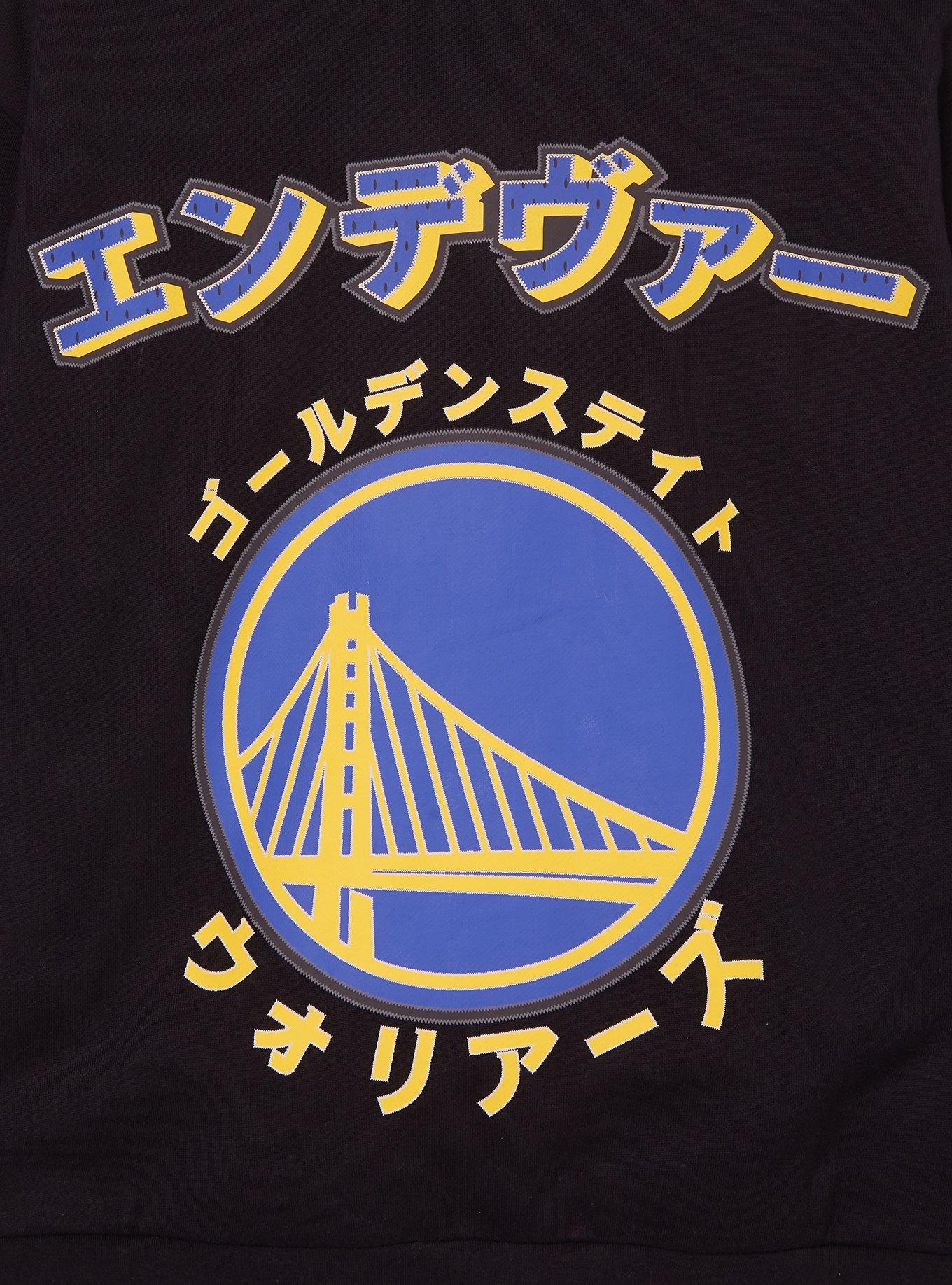 Hyperfly NBA x My Hero Academia Endeavor Golden State Warriors Hoodie - BoxLunch Exclusive, BLACK, alternate