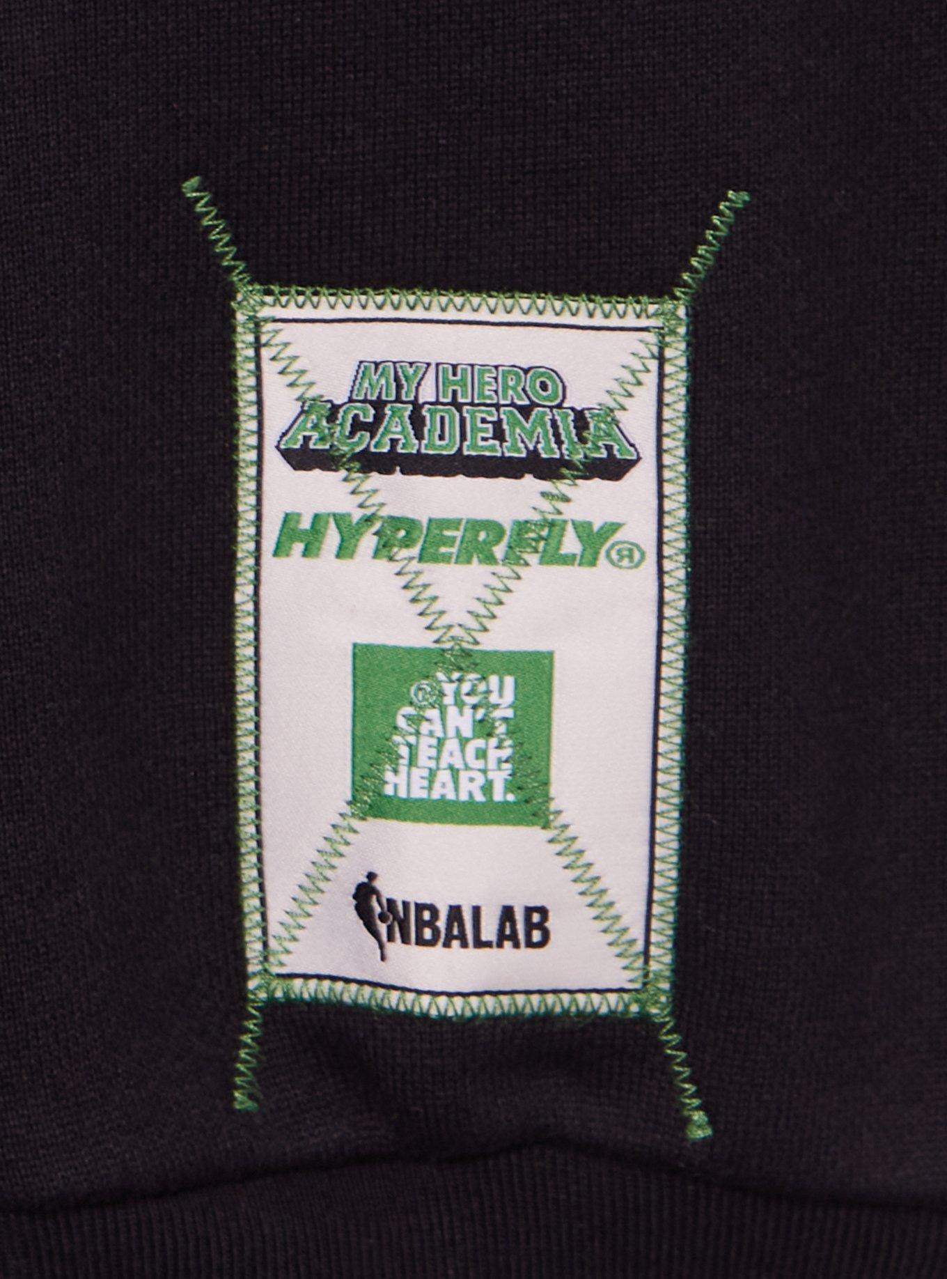 Hyperfly NBA x My Hero Academia Deku Boston Celtics Hoodie - BoxLunch Exclusive, BLACK, alternate