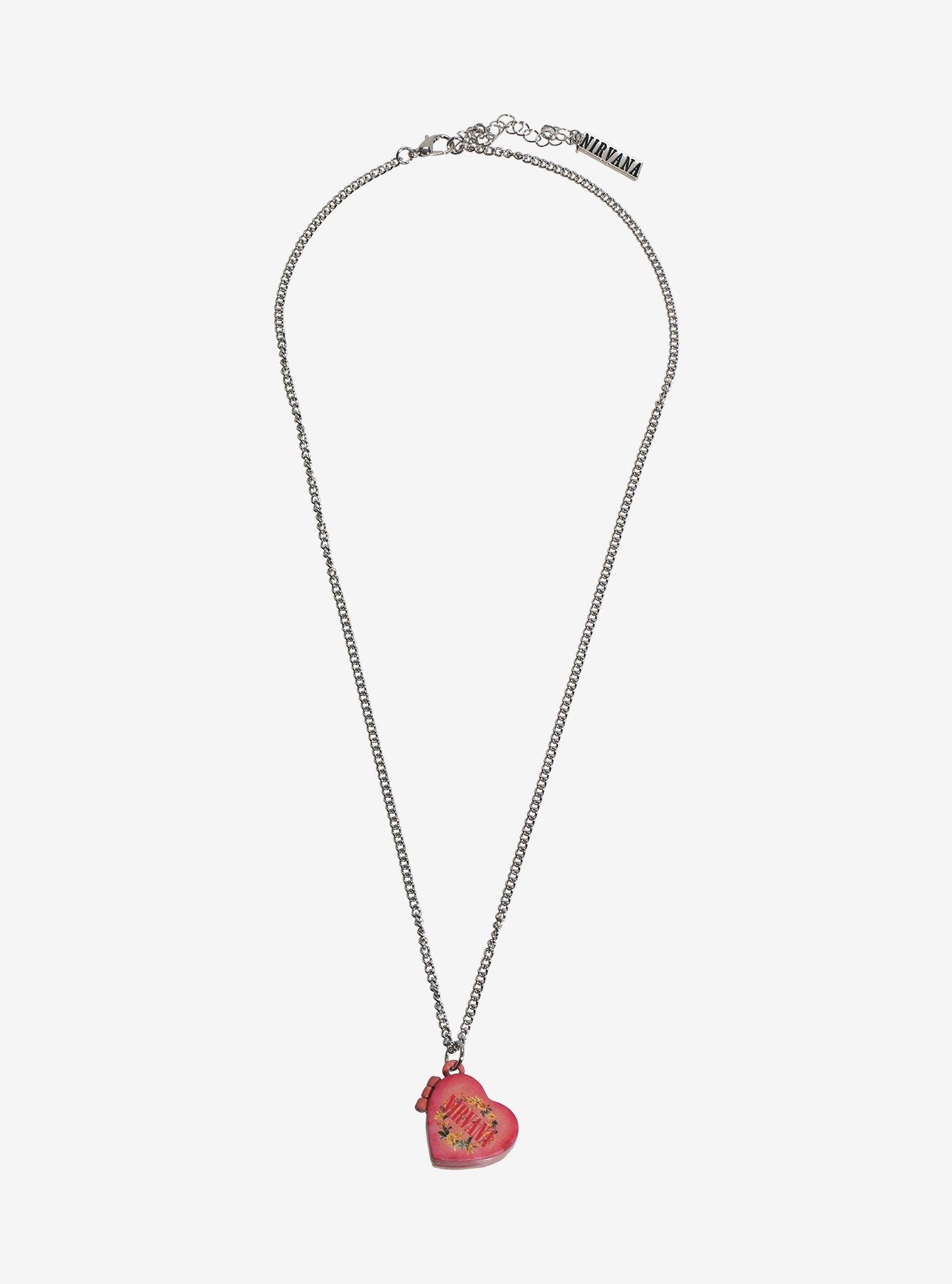 Nirvana Heart-Shaped Box Locket Necklace, , alternate