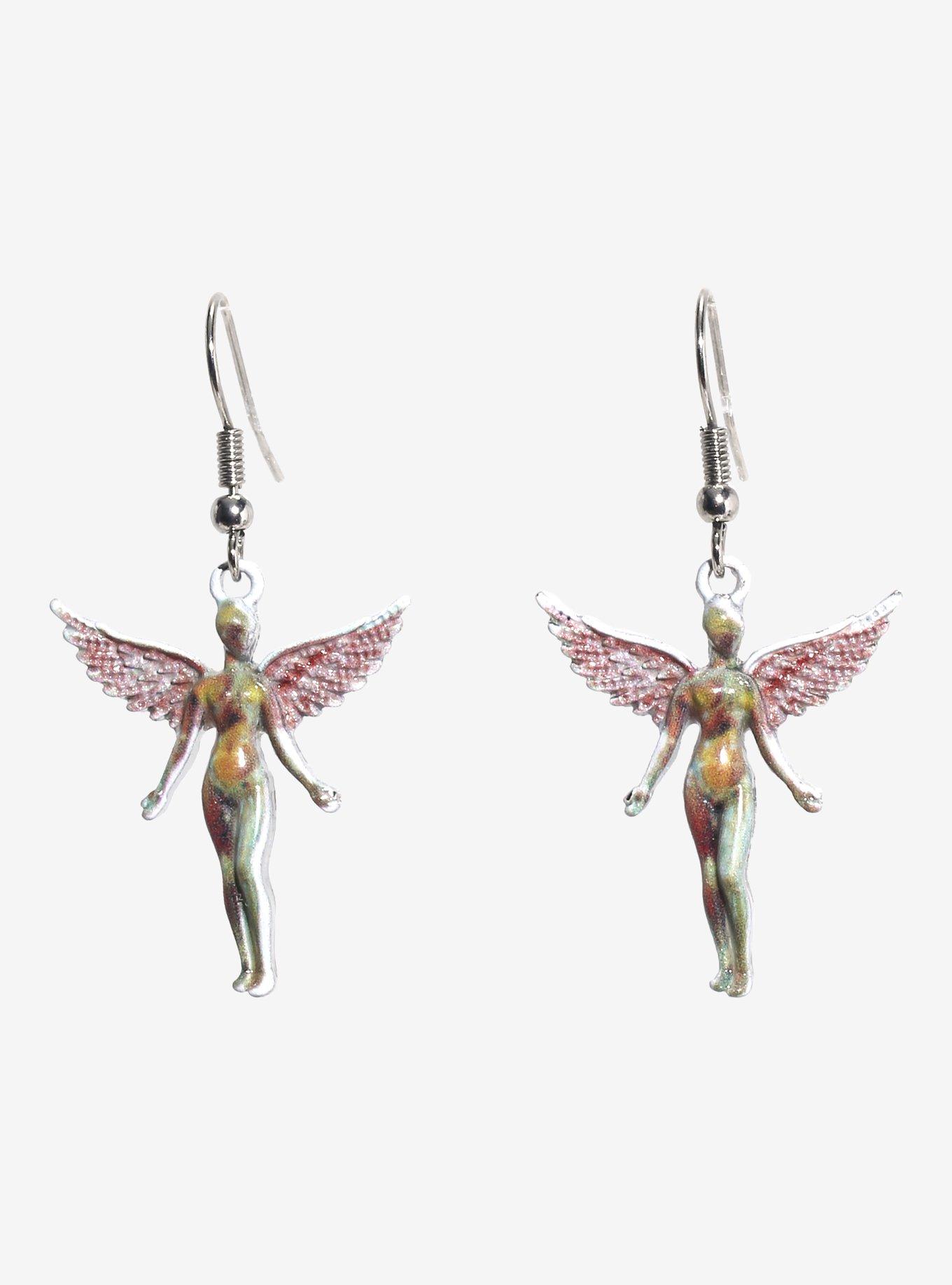 Nirvana In Utero Angel Drop Earrings, , hi-res