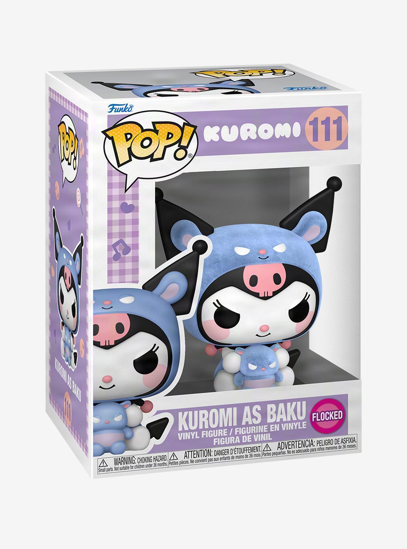 Funko Pop! Kuromi As Baku Flocked Vinyl Figure Hot Topic Exclusive, , hi-res