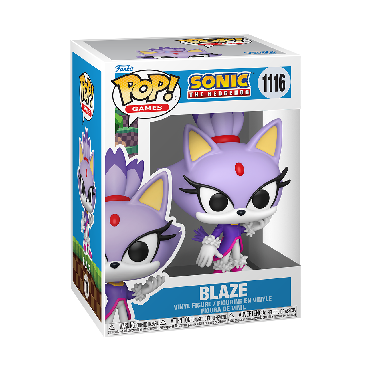 Funko Sonic The Hedgehog Pop! Games Blaze Vinyl Figure, , hi-res