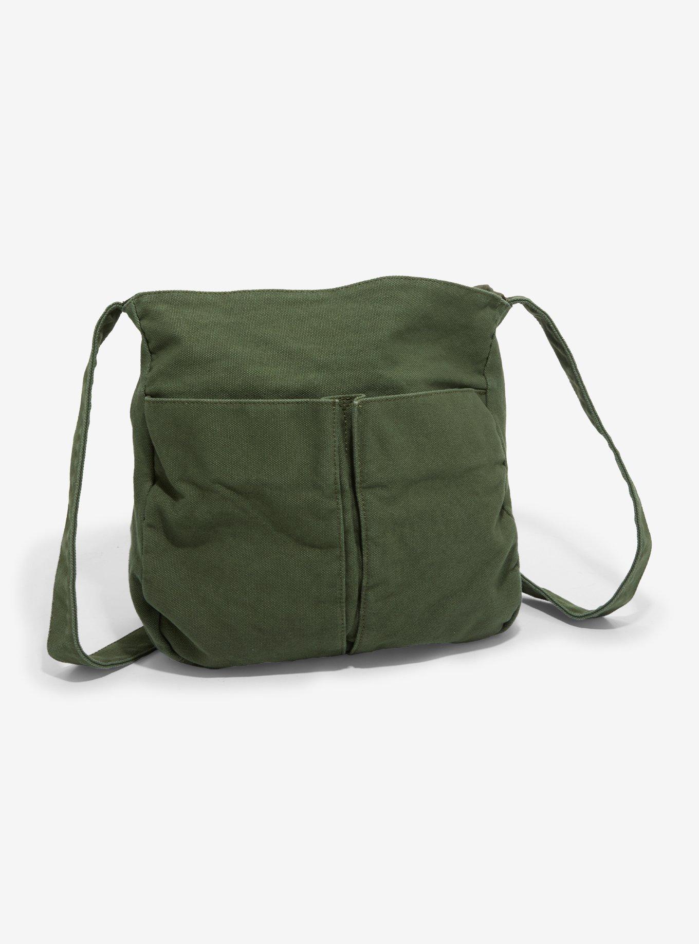 Green Skeleton Butterfly Messenger Bag, , alternate