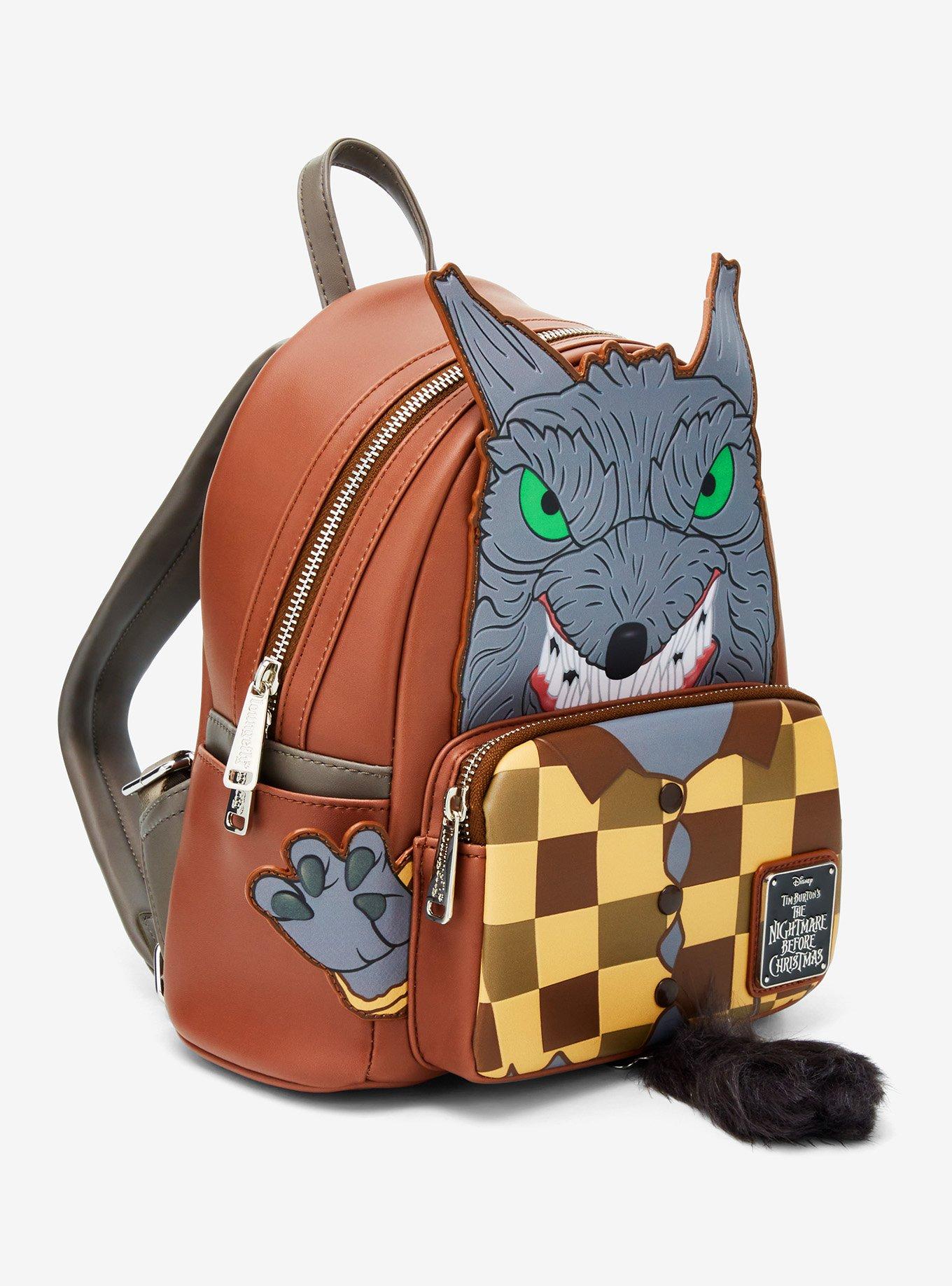 Loungefly The Nightmare Before Christmas Wolfman Figural Mini Backpack, , alternate