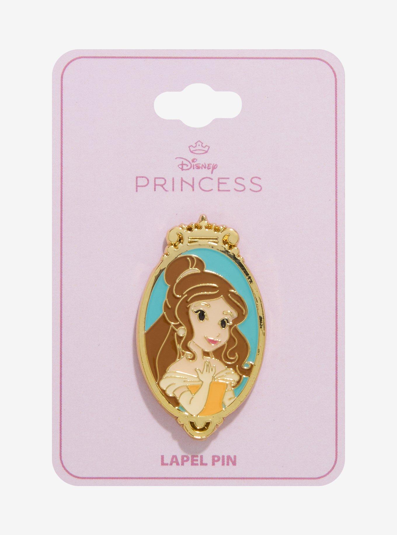 Disney Beauty And The Beast Belle Oval Portrait Enamel Pin, , hi-res