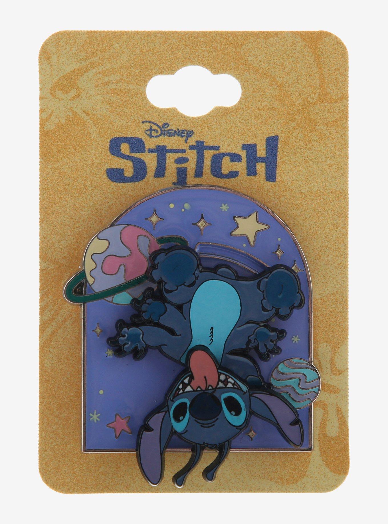 Disney Stitch Upside Down Space Sliding Enamel Pin, , hi-res