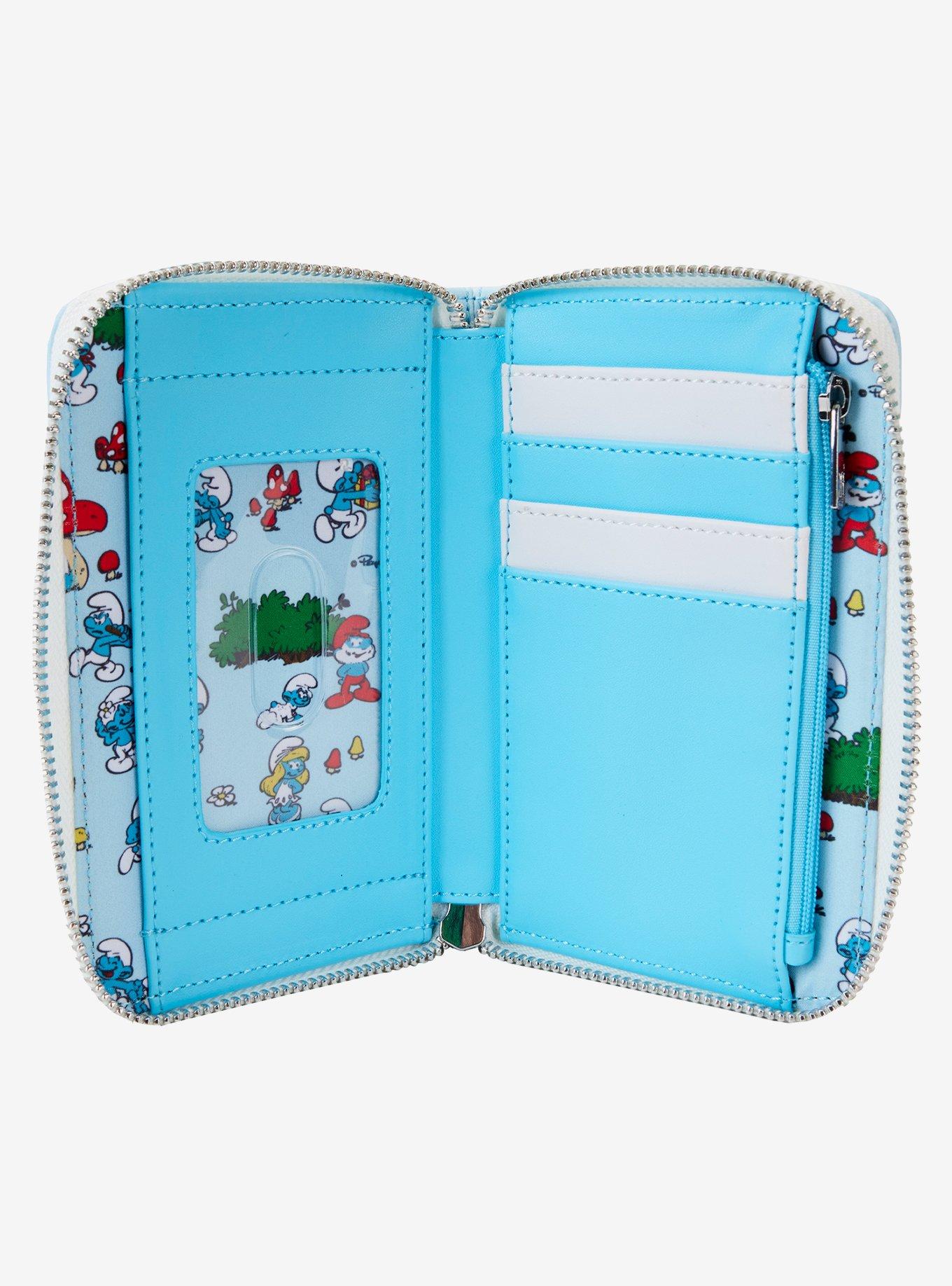 Loungefly The Smurfs Smurfette Mushrooms Zipper Wallet, , alternate