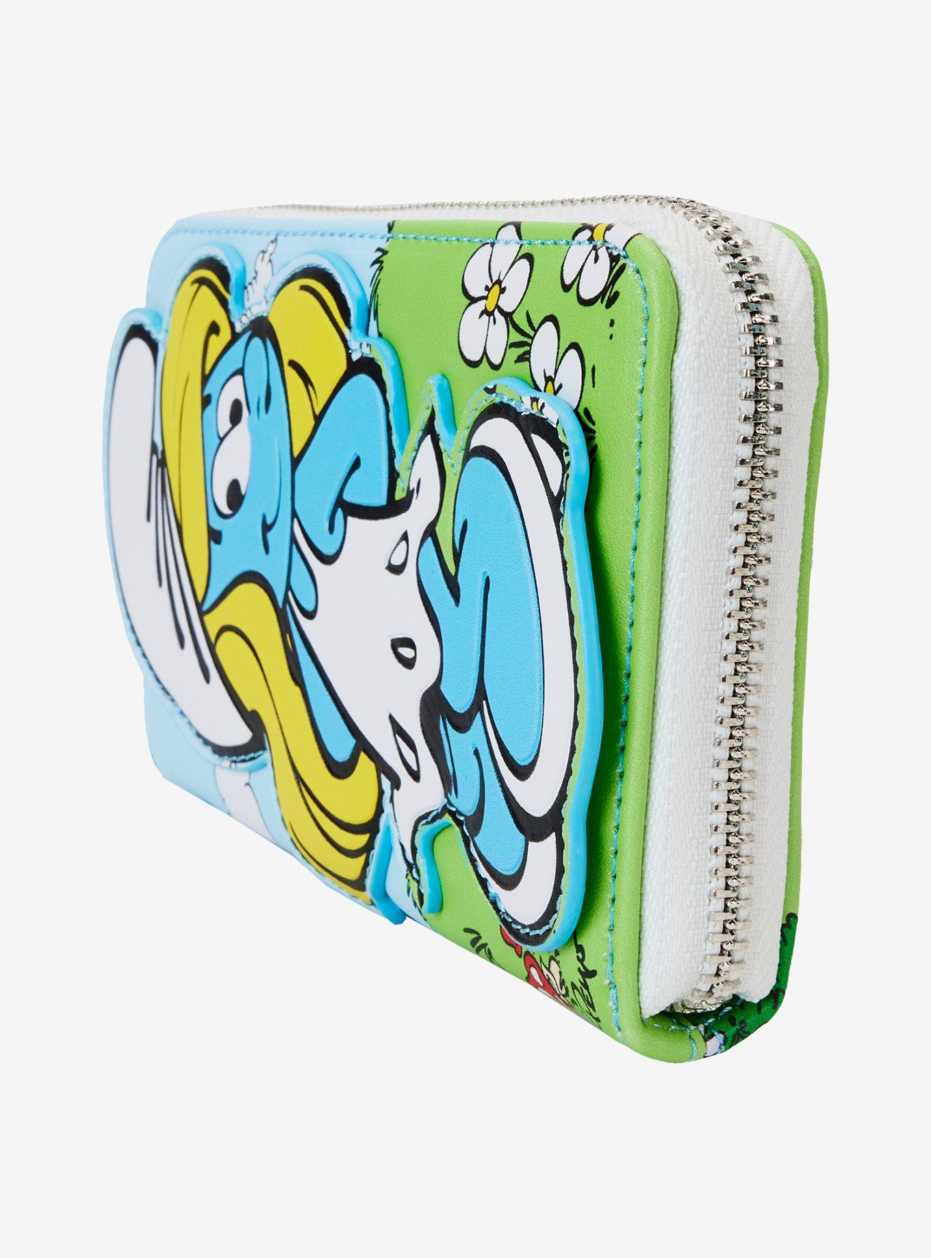 Loungefly The Smurfs Smurfette Mushrooms Zipper Wallet, , alternate