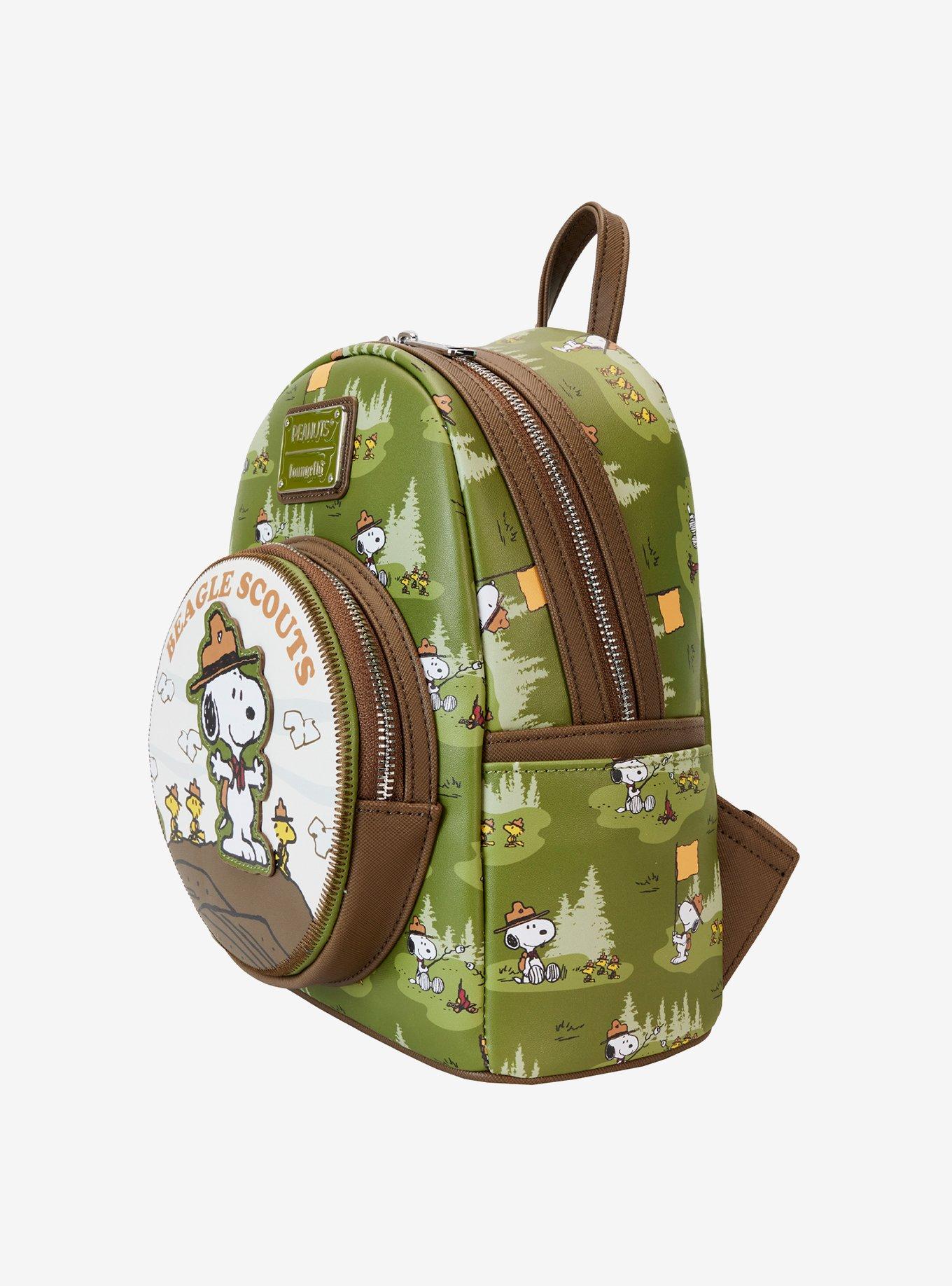 Loungefly Peanuts Snoopy Beagle Scouts Mini Backpack, , alternate