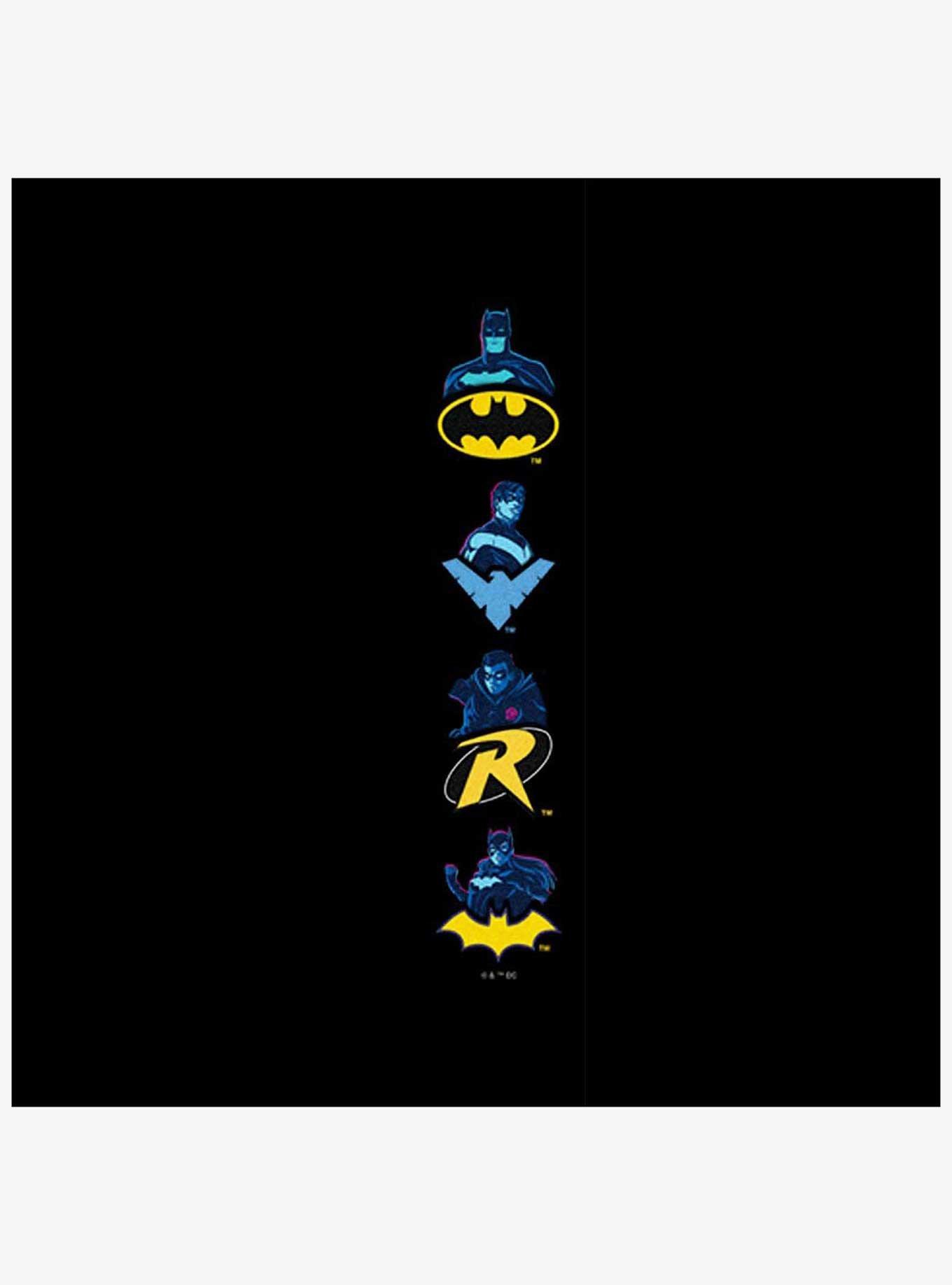 DC Comics Batman Bat Fam Logos Jogger Sweatpants, , hi-res