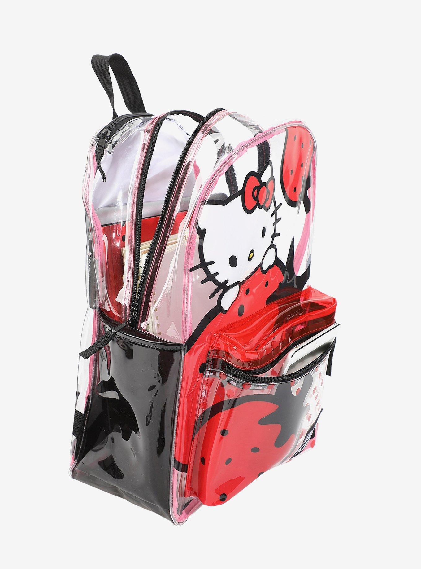 Hello Kitty Clear Hooded Backpack, , alternate