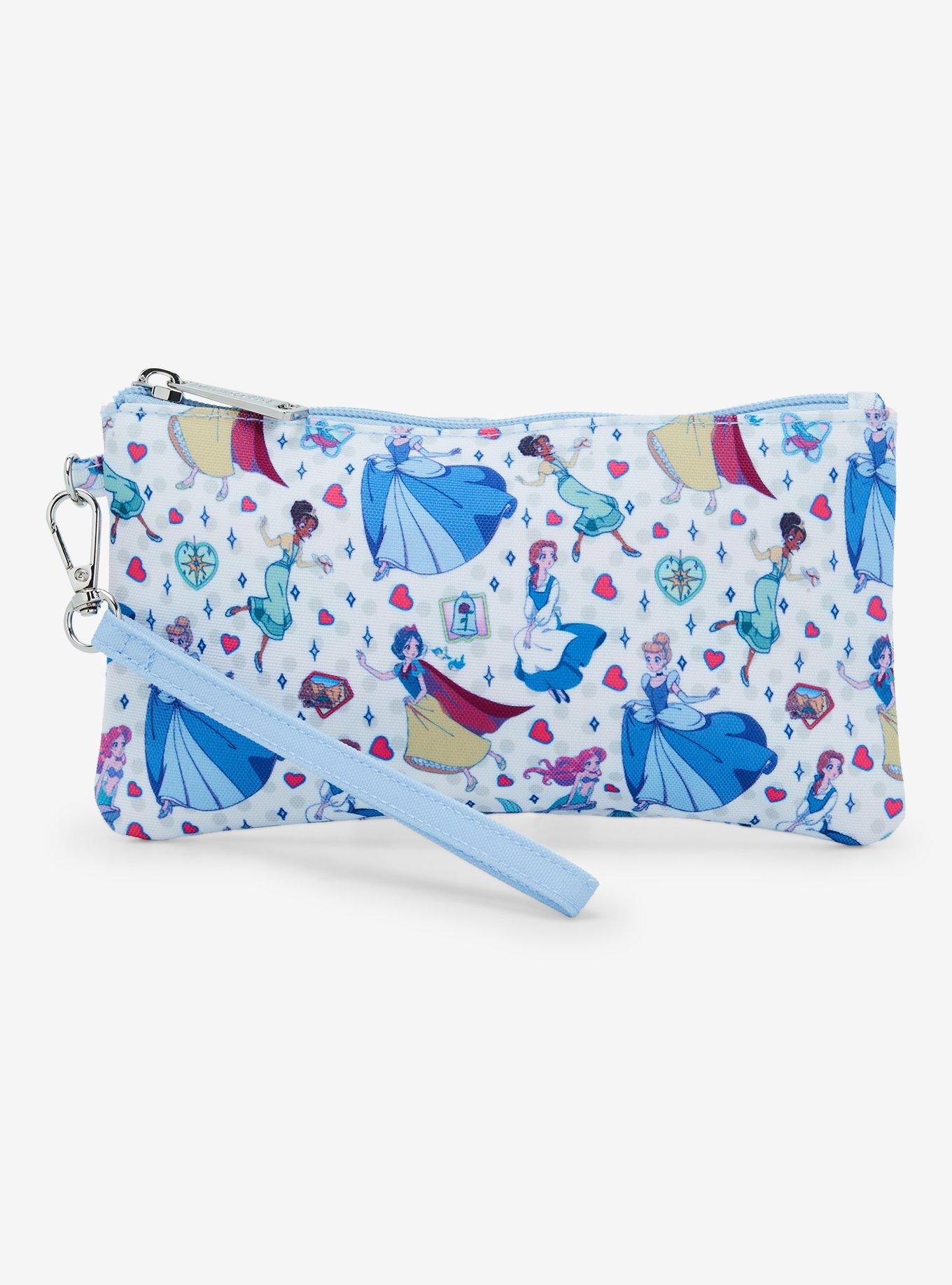 Loungefly Disney Princess Manga Allover Print Nylon Wristlet, , alternate