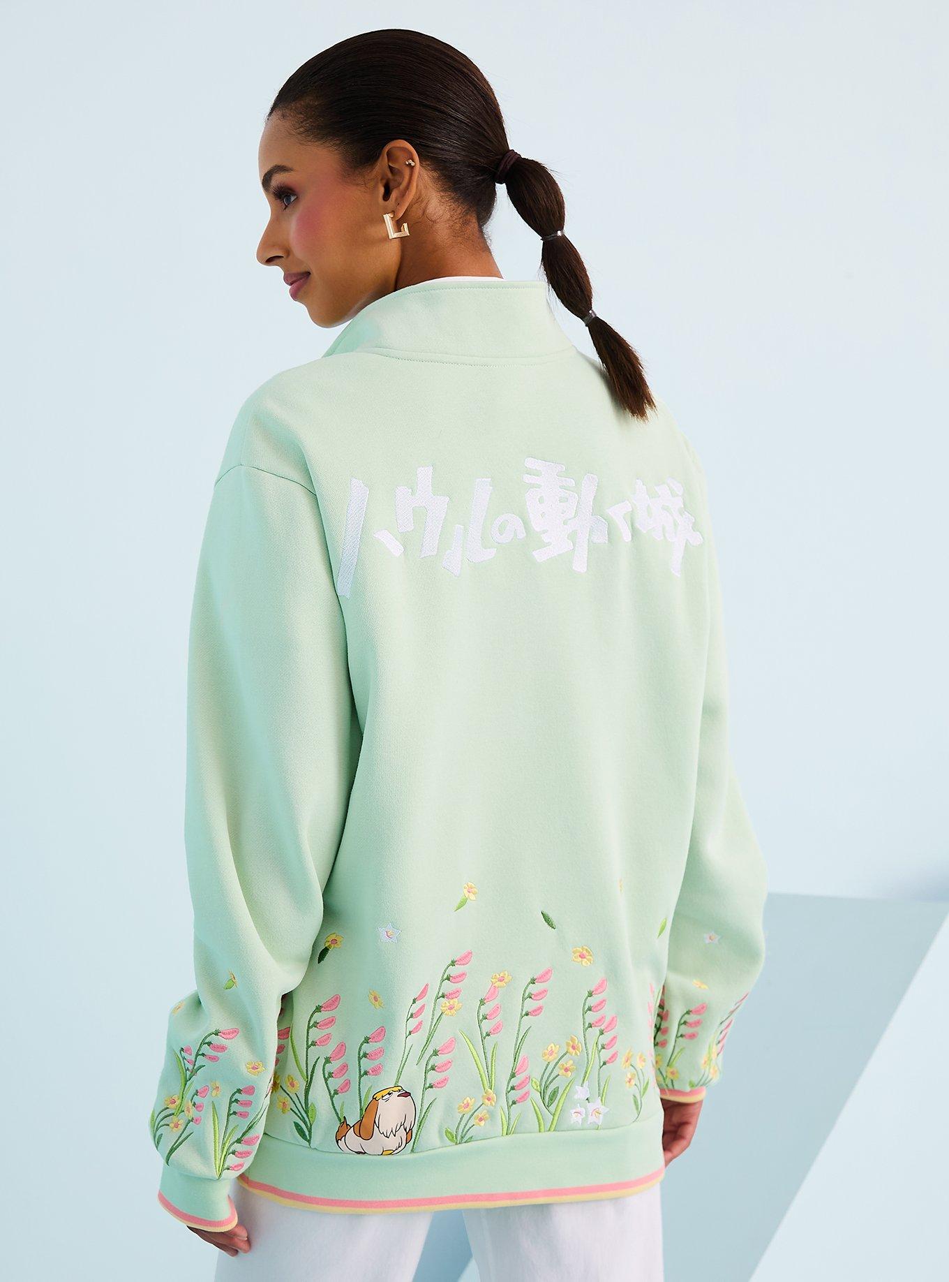 Studio Ghibli® Howl's Moving Castle Howl & Sophie Meadow Scene Quarter Zip Crewneck - BoxLunch Exclusive, , hi-res