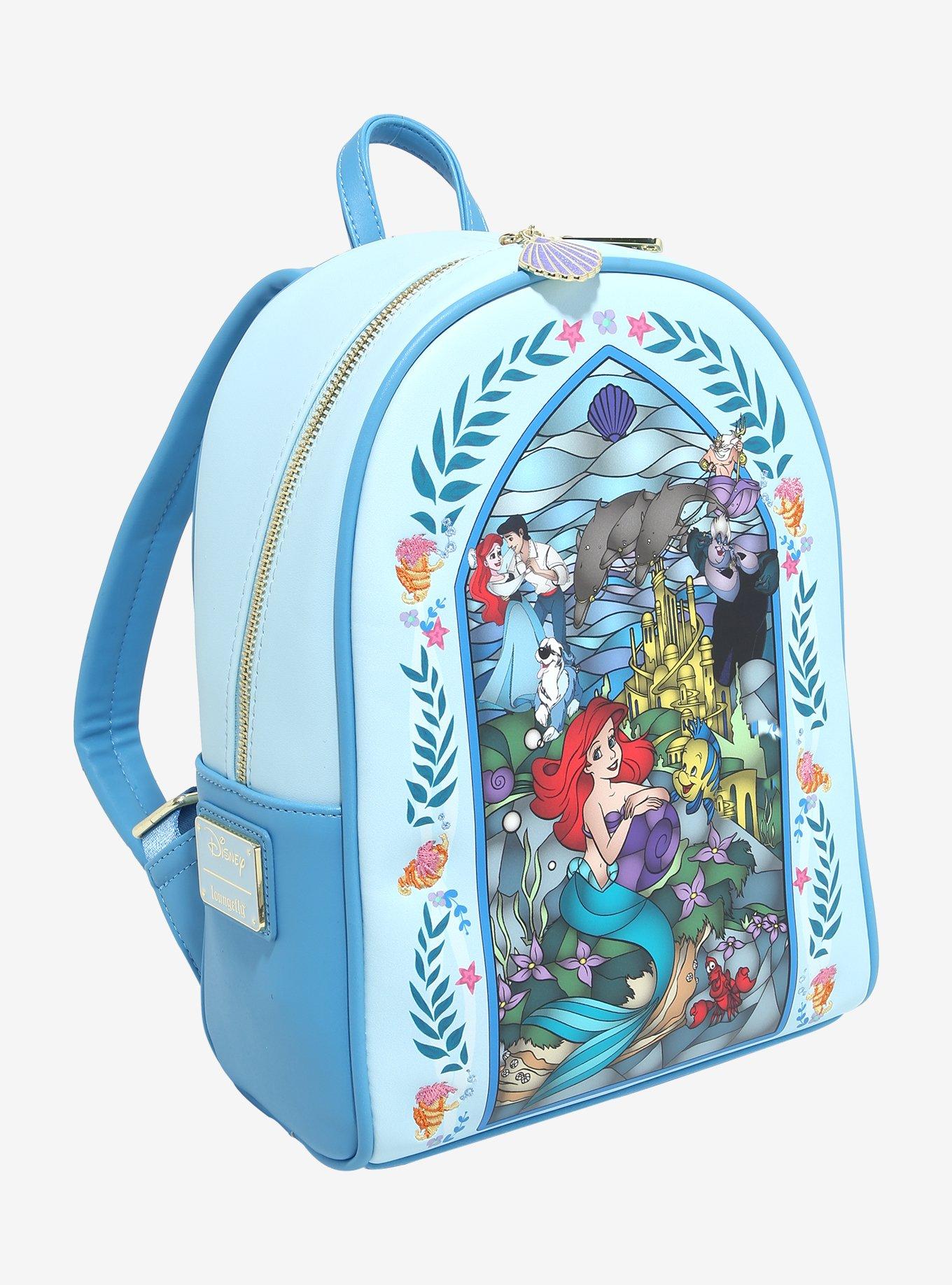 Loungefly Disney The Little Mermaid Stained Glass Mini Backpack, , hi-res