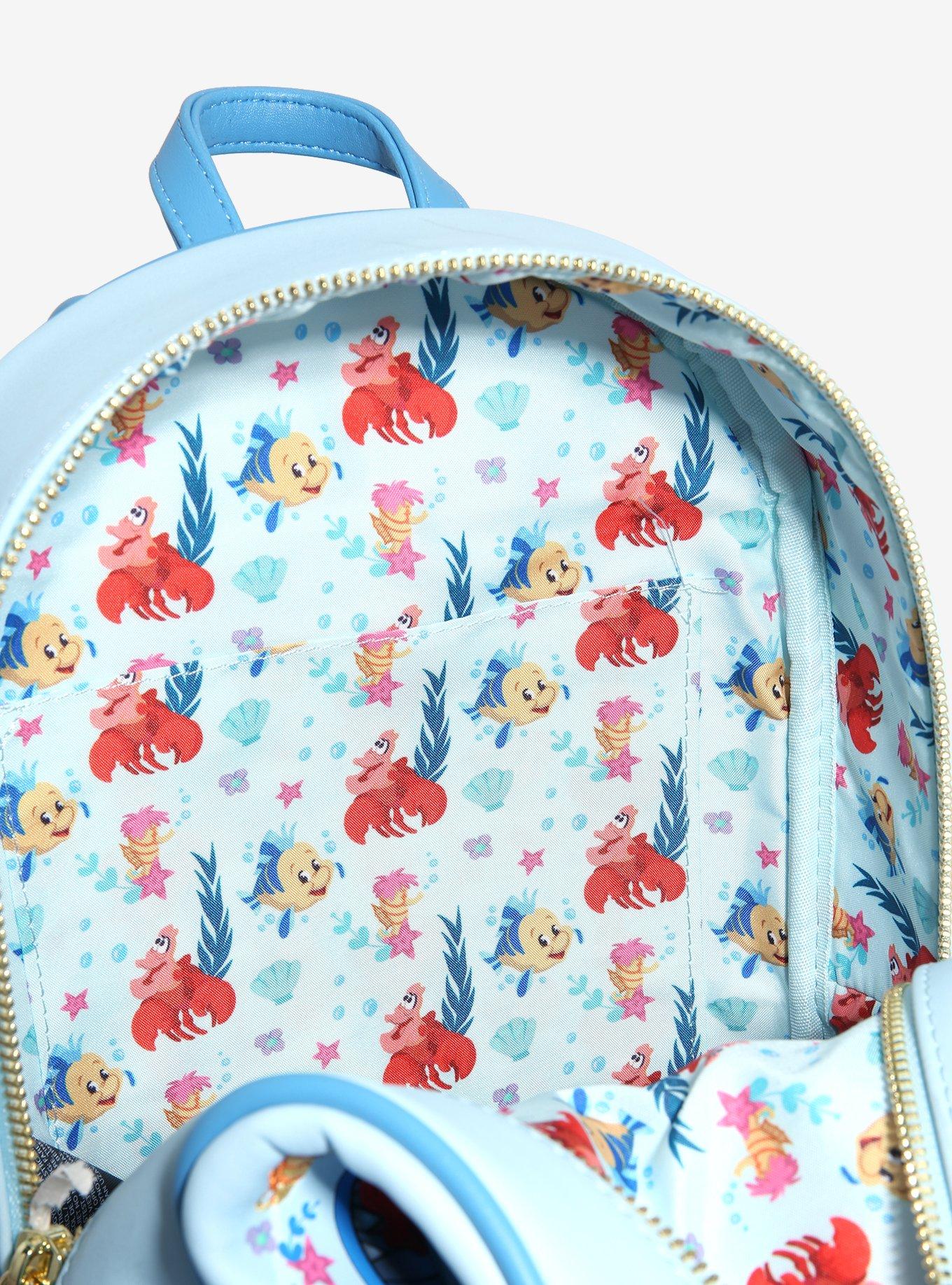 Loungefly Disney The Little Mermaid Stained Glass Mini Backpack, , alternate
