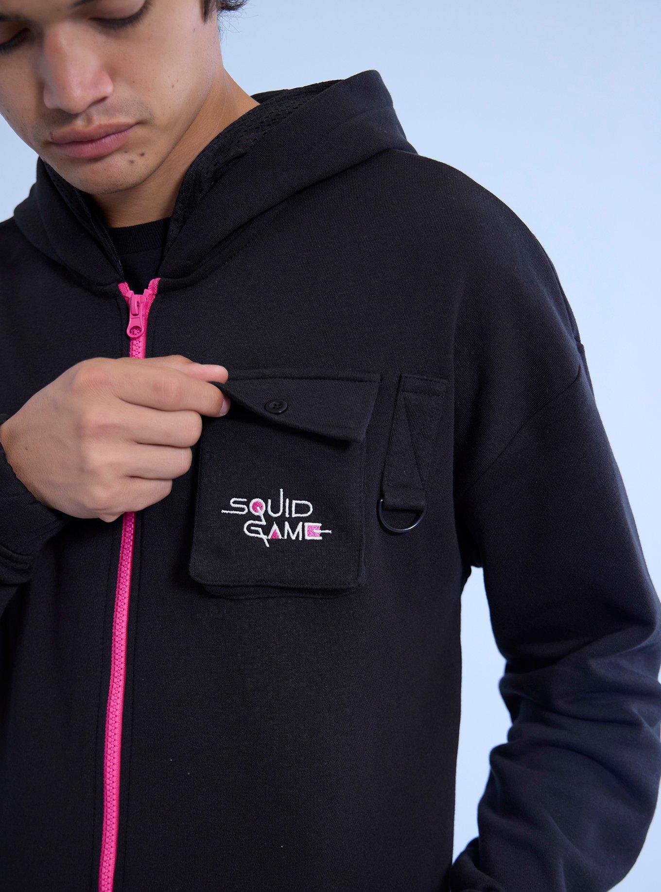 Squid Game Black Square Guard Hoodie, MULTI, alternate