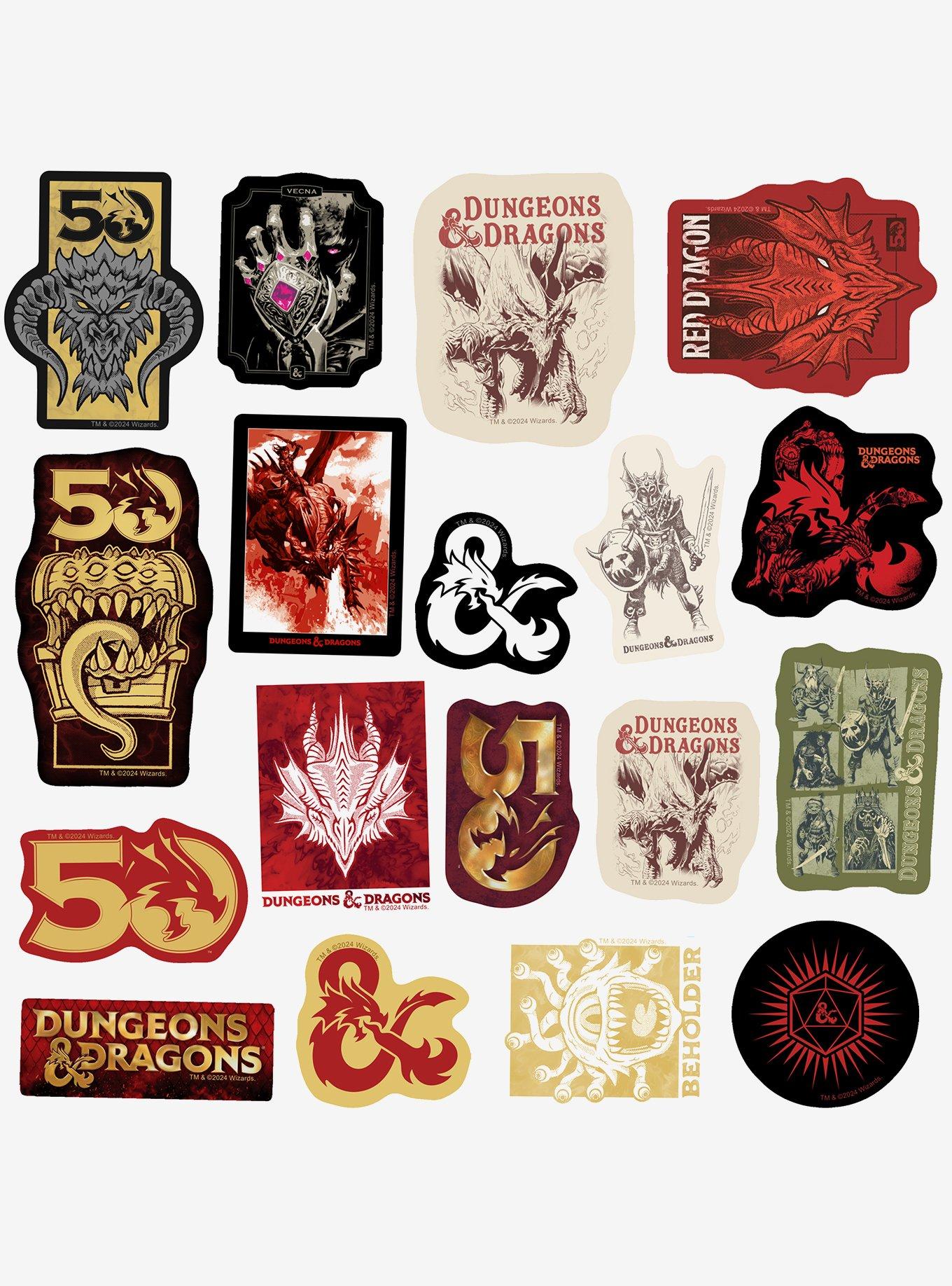 Dungeons & Dragons Logo Sticker Pack, , alternate