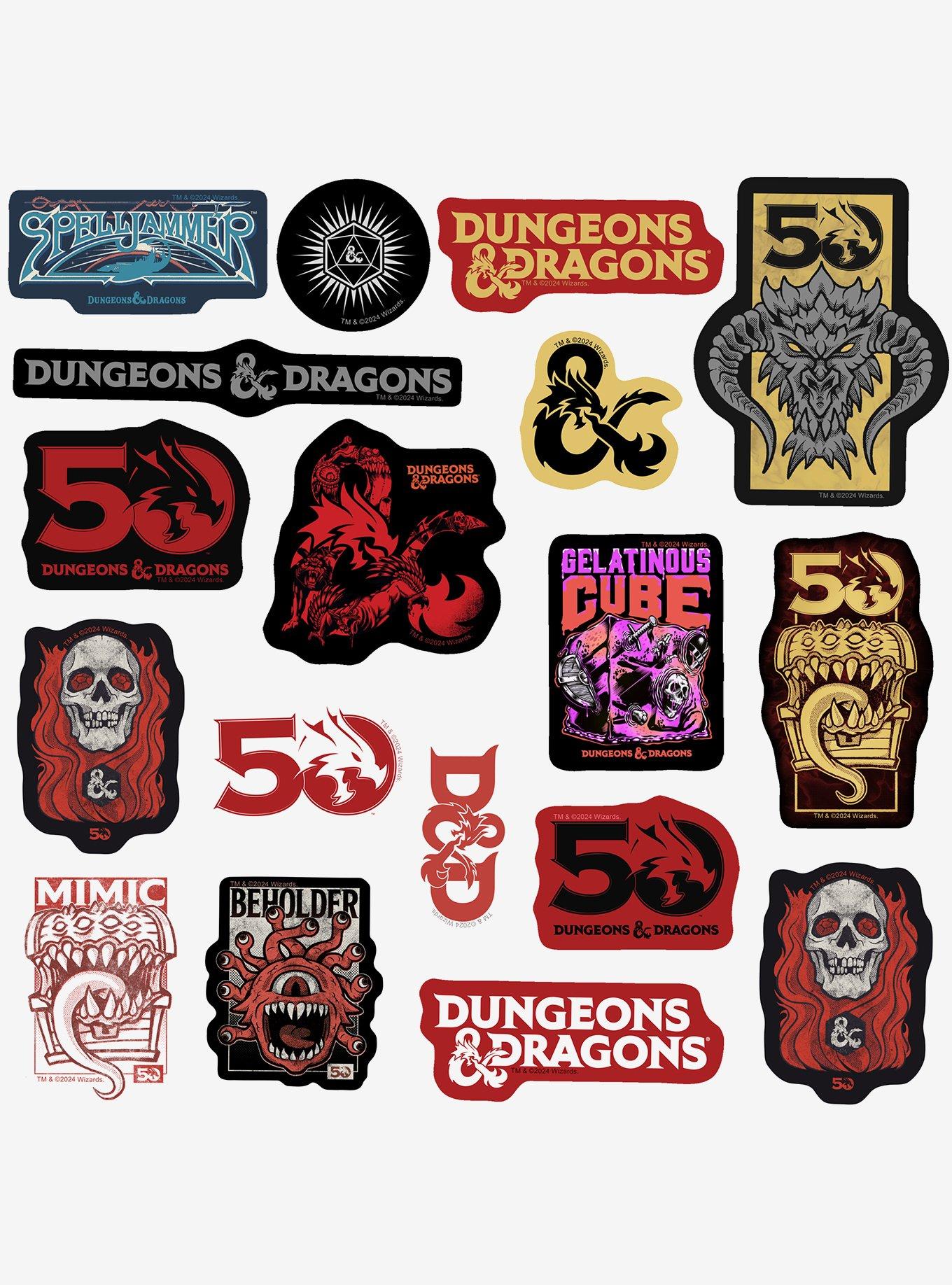 Dungeons & Dragons Logo Sticker Pack, , alternate