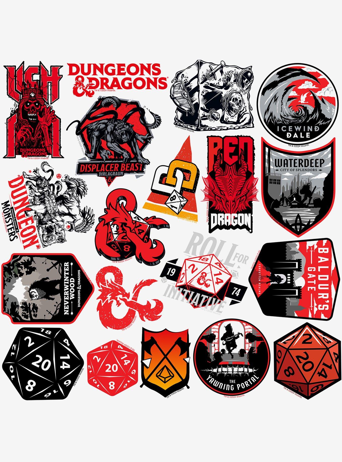 Dungeons & Dragons Icons Sticker Pack, , alternate