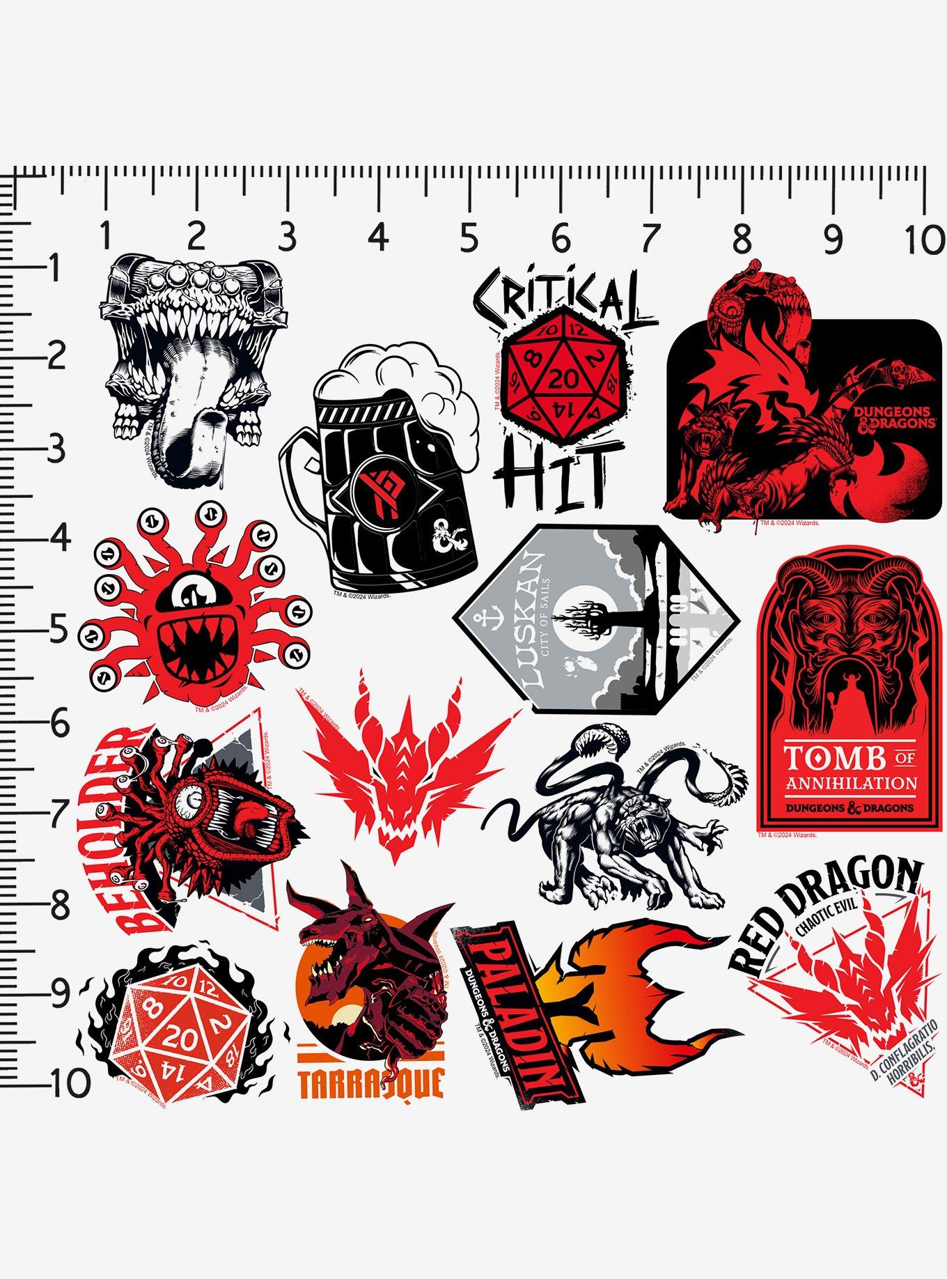Dungeons & Dragons Icons Sticker Pack, , alternate