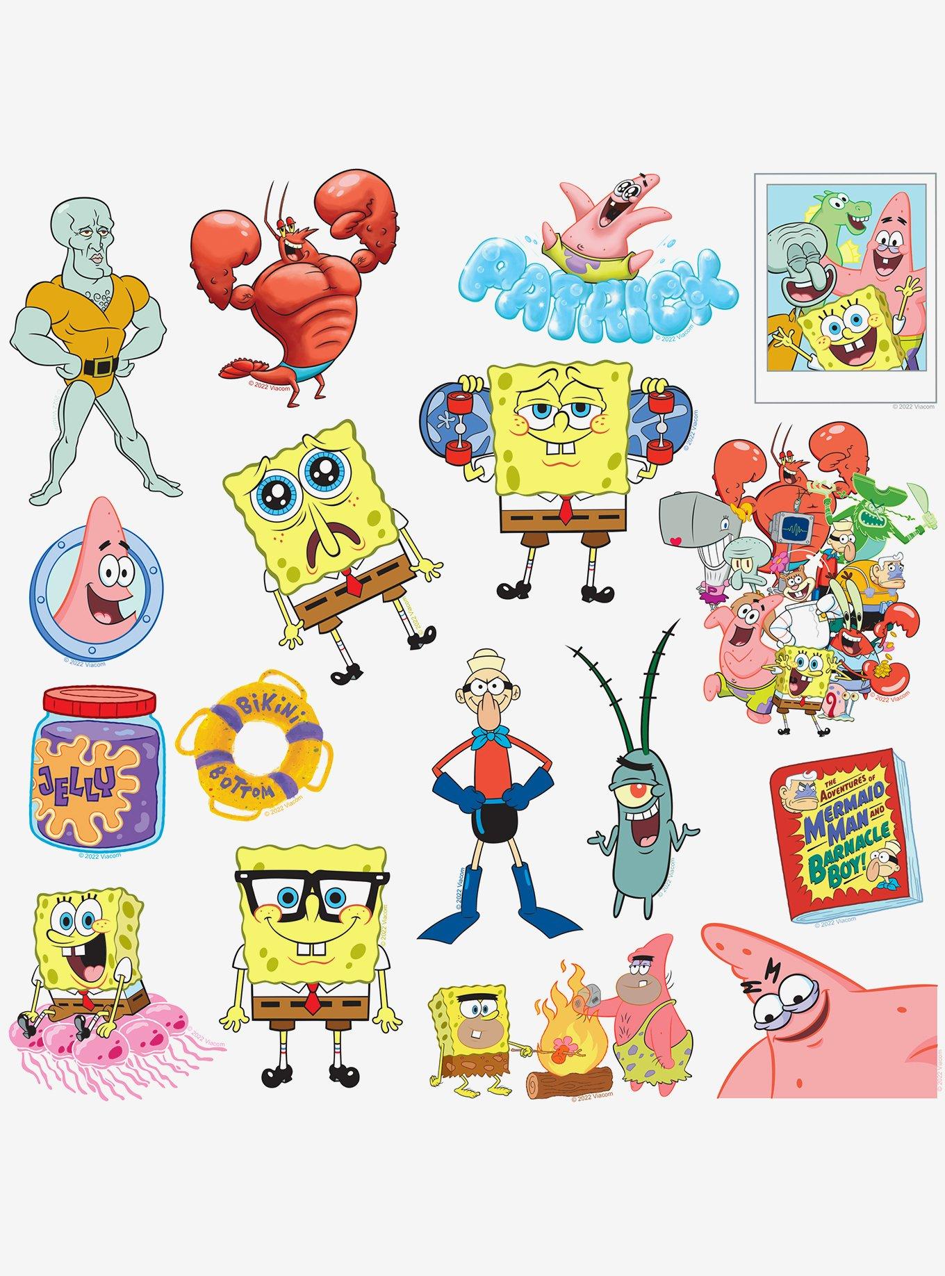 SpongeBob SquarePants Bikini Bottom Sticker Pack, , alternate
