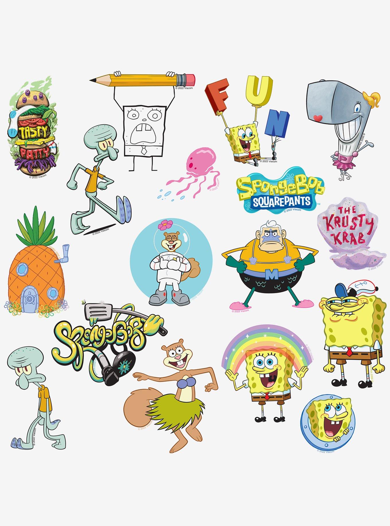 SpongeBob SquarePants Bikini Bottom Sticker Pack, , alternate