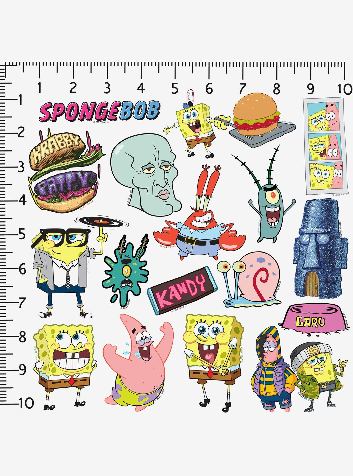 SpongeBob SquarePants Bikini Bottom Sticker Pack, , alternate