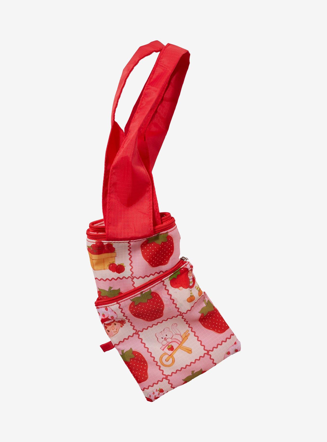 Strawberry Shortcake Patchwork Reusable Collapsible Tote Bag - BoxLunch Exclusive, , hi-res