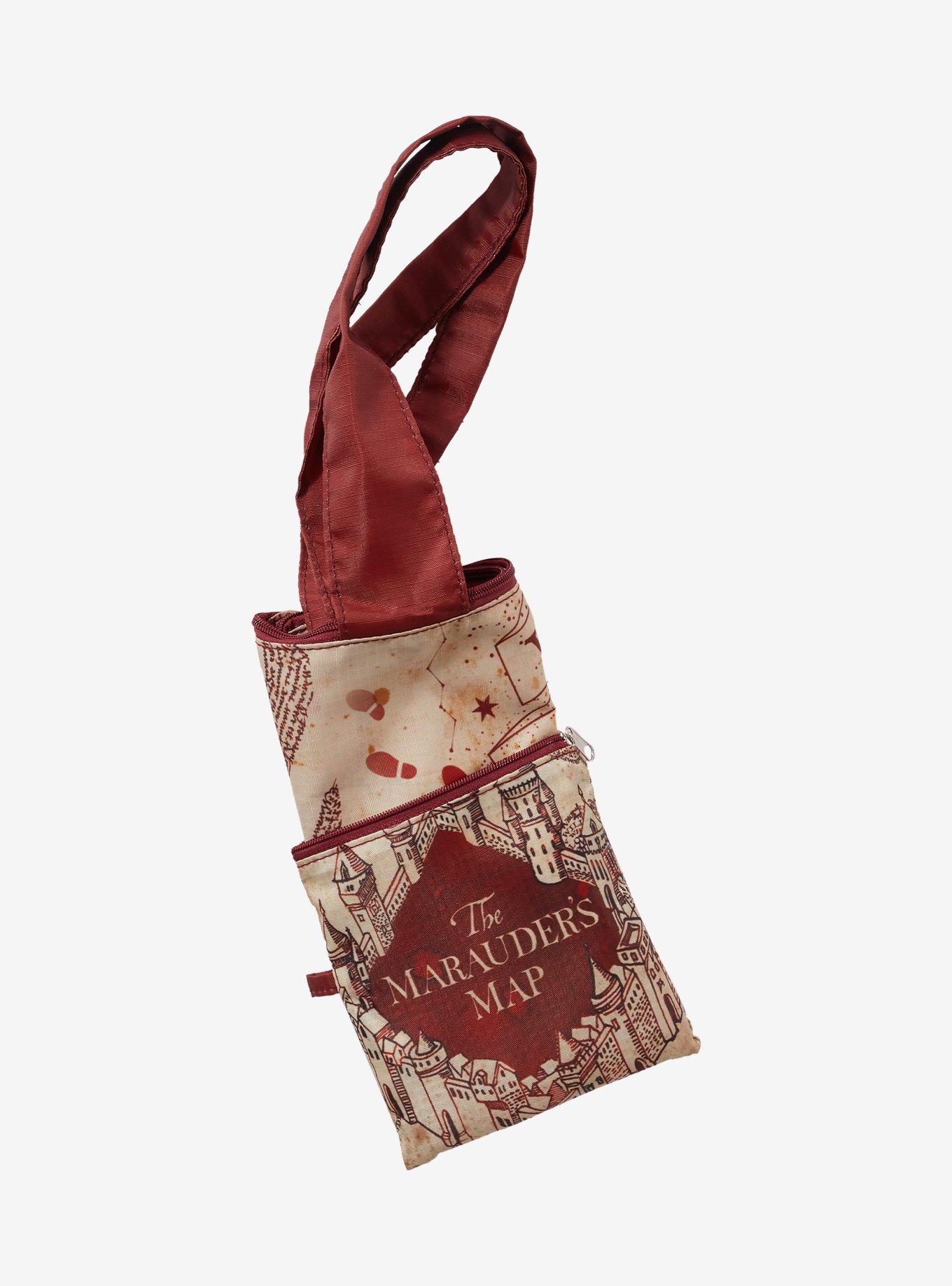 Harry Potter The Marauder's Map Allover Print Reusable Collapsible Tote Bag - BoxLunch Exclusive, , hi-res