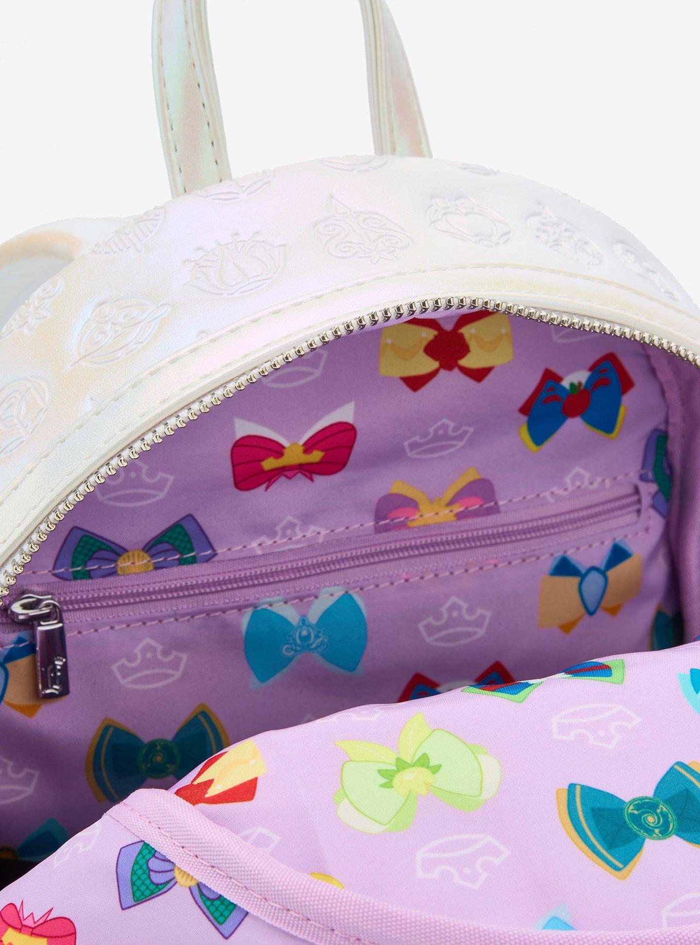 Loungefly Disney Princess Bows Iridescent Mini Backpack - BoxLunch Exclusive, , alternate