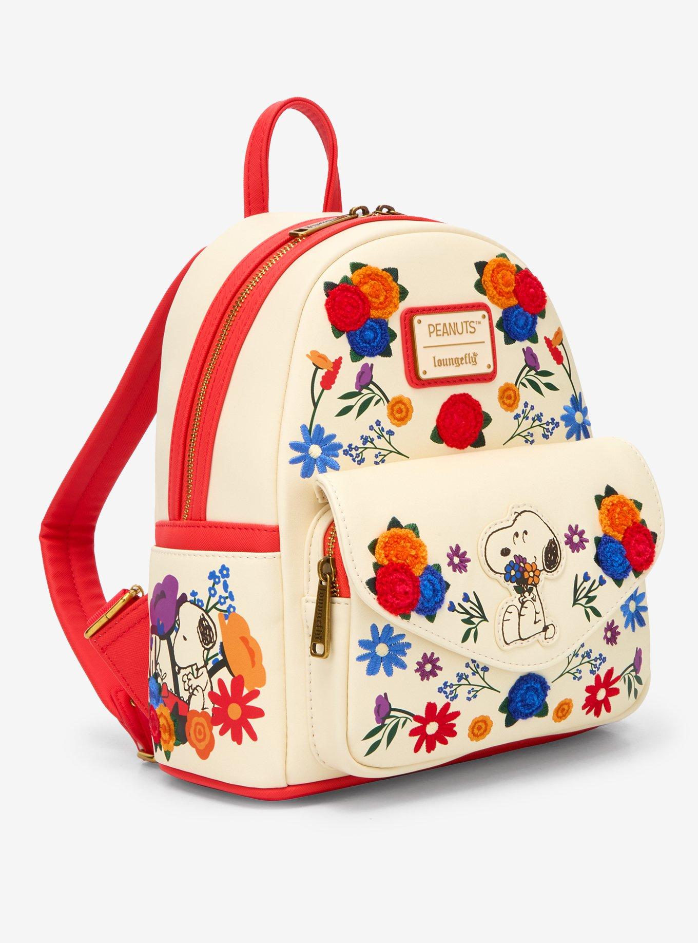 Loungefly Peanuts Floral Snoopy Mini Backpack - BoxLunch Exclusive, , hi-res