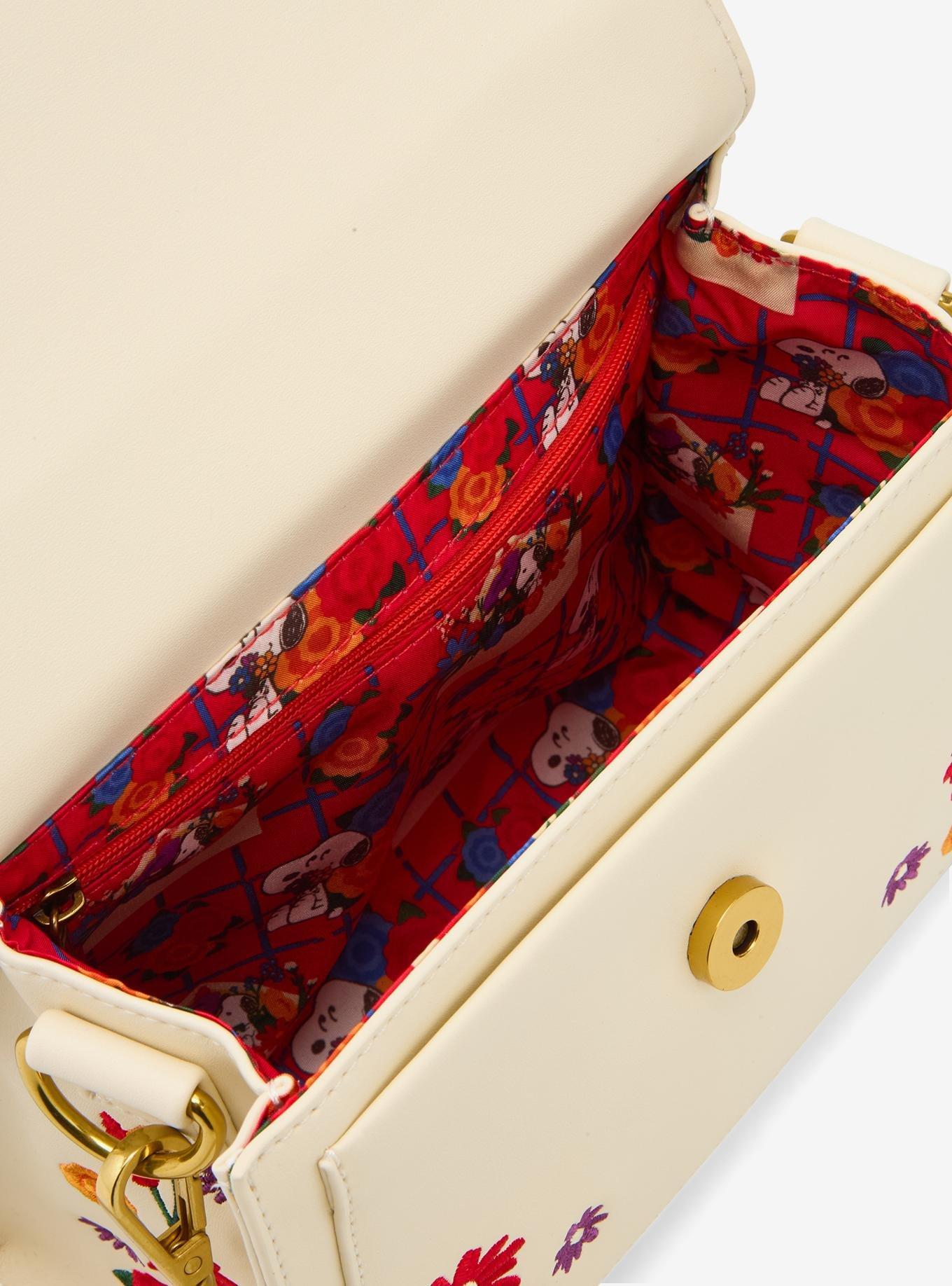 Loungefly Peanuts Floral Snoopy Crossbody Bag - BoxLunch Exclusive, , alternate