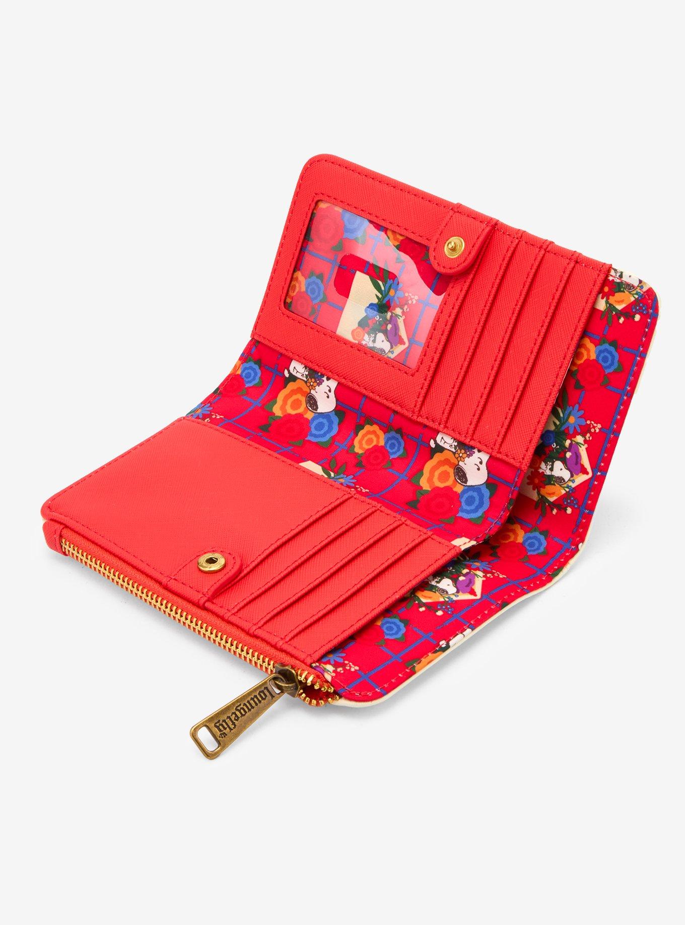 Loungefly Peanuts Floral Snoopy Wallet - BoxLunch Exclusive