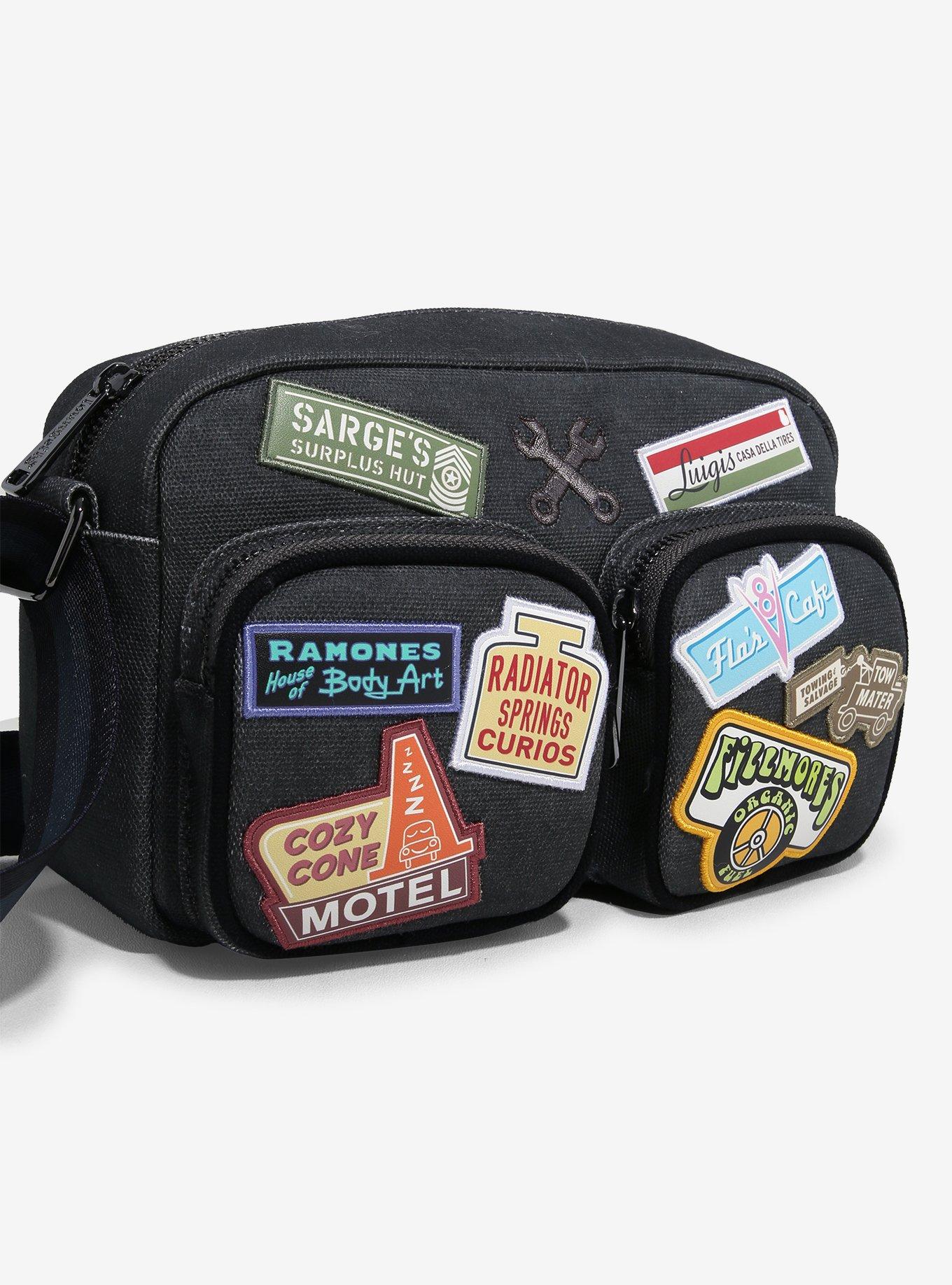 Loungefly Disney Pixar Cars Radiator Springs Patches Crossbody Bag - BoxLunch Exclusive, , alternate