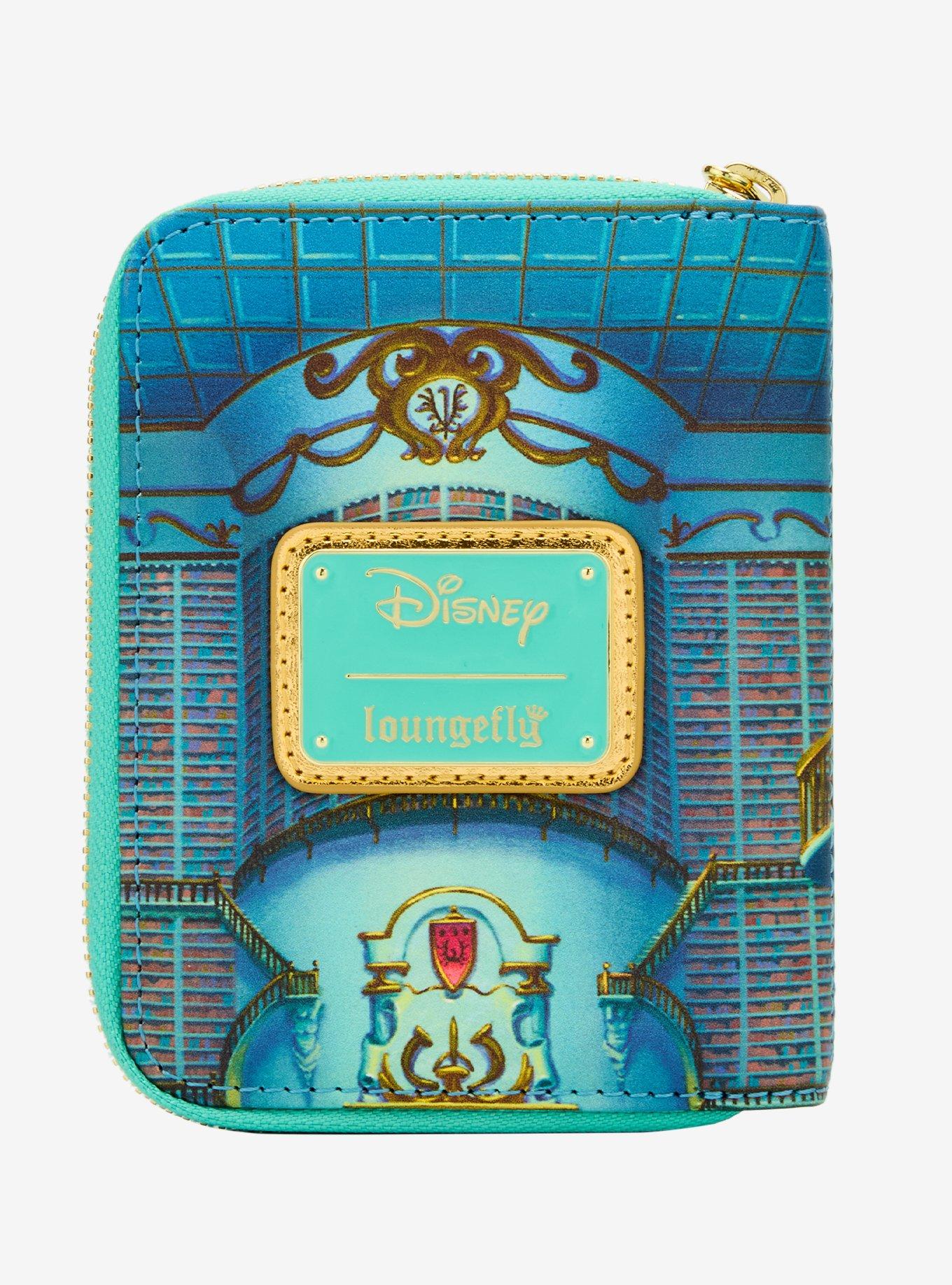 Loungefly Disney Beauty and the Beast Belle Library Small Zip Wallet- BoxLunch Exclusive, , alternate