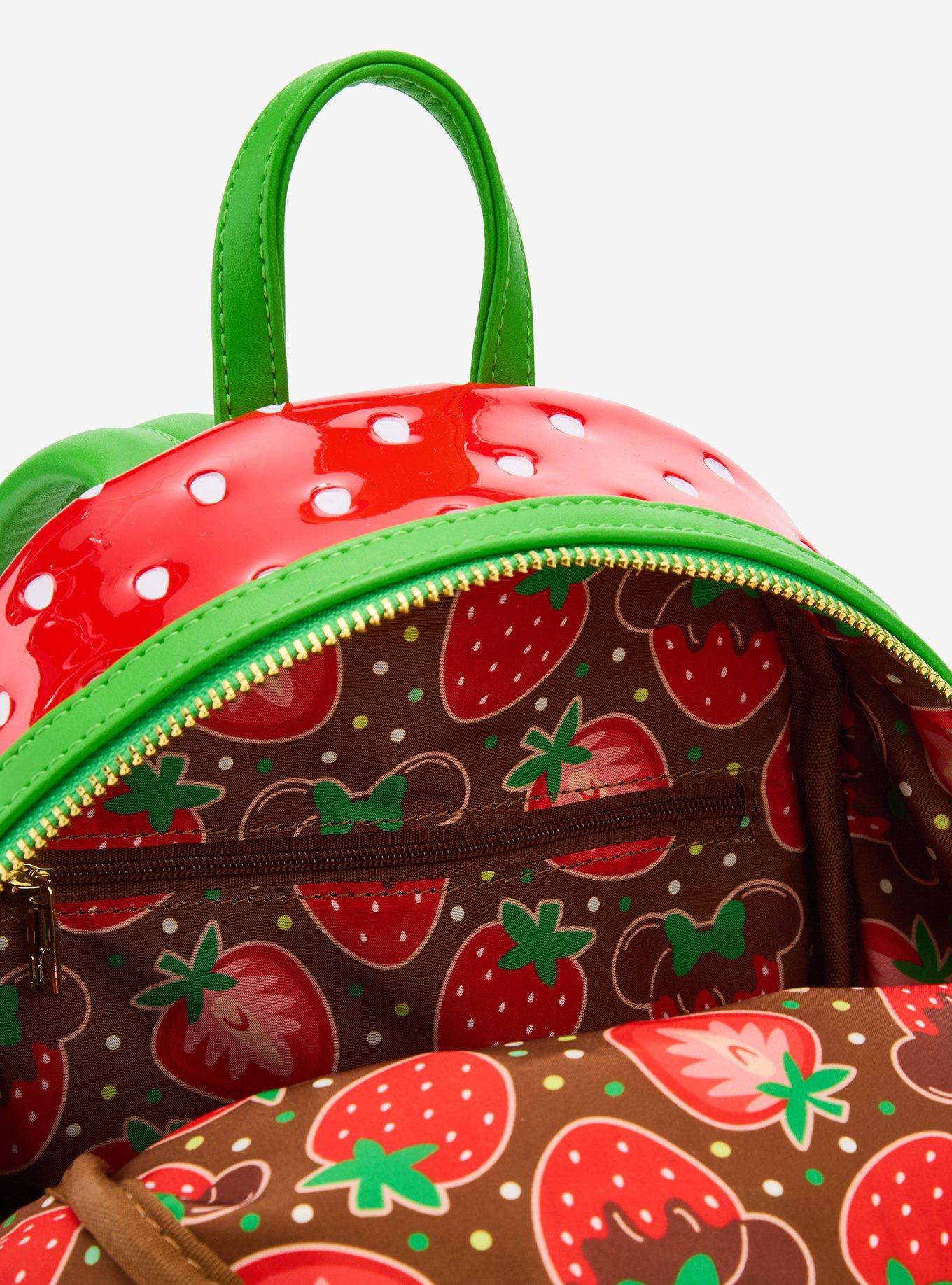 Loungefly Disney Minnie Mouse Chocolate Dipped Strawberry Ears Scented Mini Backpack - BoxLunch Exclusive, , alternate