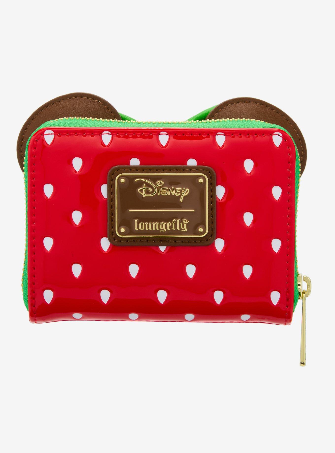 Loungefly Disney Minnie Mouse Chocolate Dipped Strawberry Ears Scented Small Zip Wallet - BoxLunch Exclusive, , alternate
