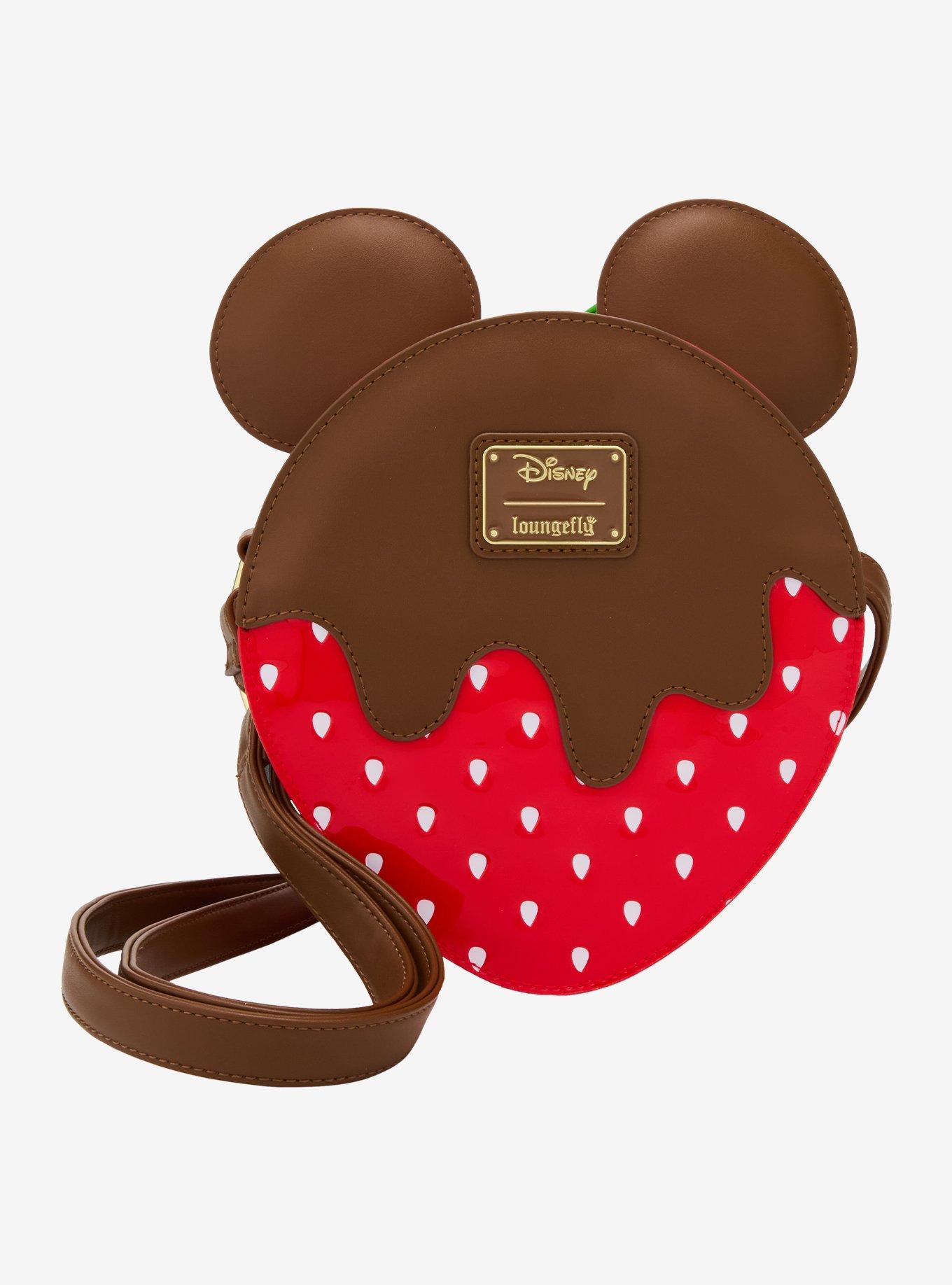 Loungefly Disney Minnie Mouse Chocolate Dipped Strawberry Ears Scented Figural Crossbody Bag - BoxLunch Exclusive, , alternate