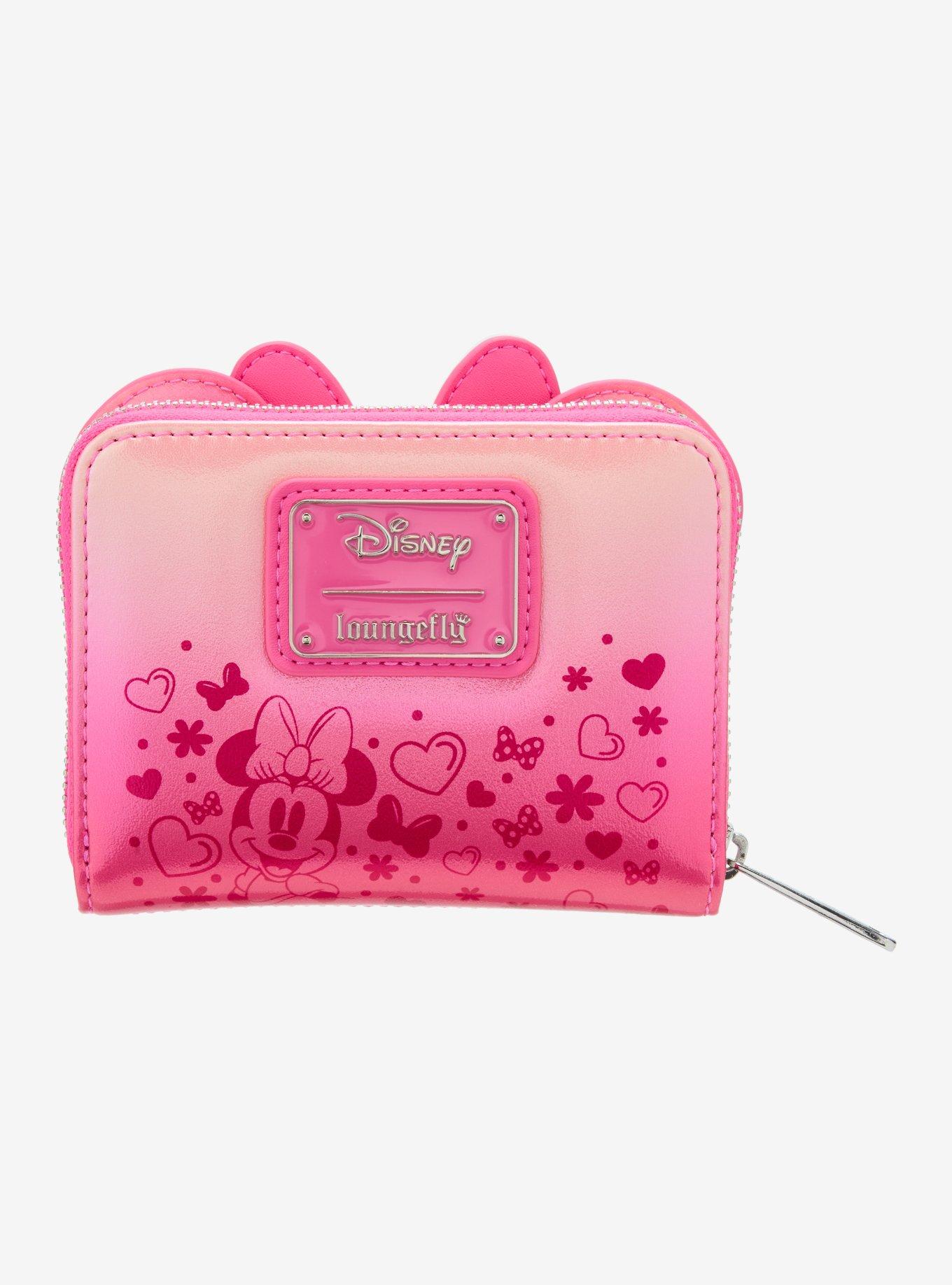 Loungefly Disney Minnie Mouse Pink Confetti Zip Wallet  — BoxLunch Exclusive, , alternate