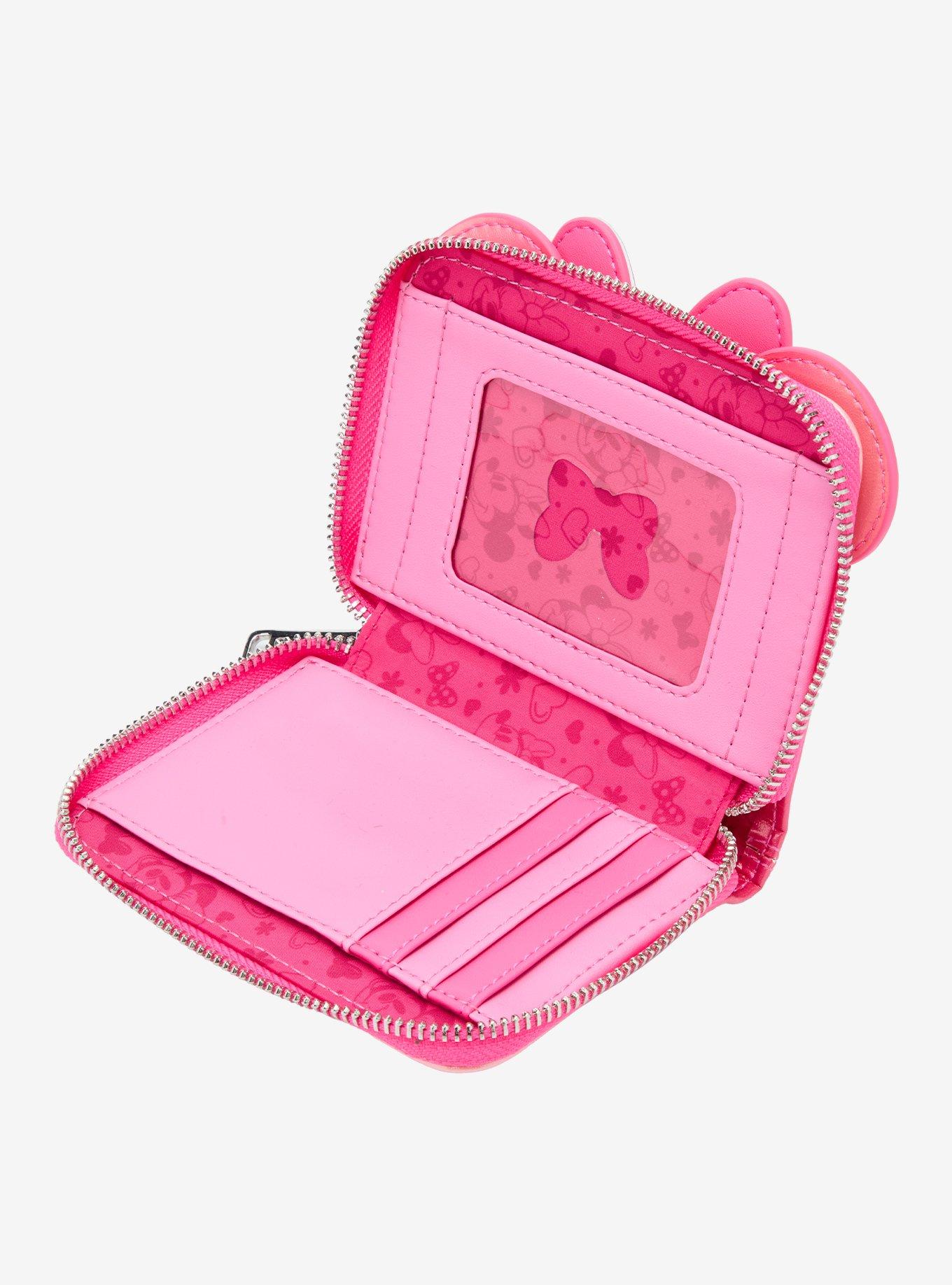 Loungefly Disney Minnie Mouse Pink Confetti Zip Wallet  — BoxLunch Exclusive, , alternate