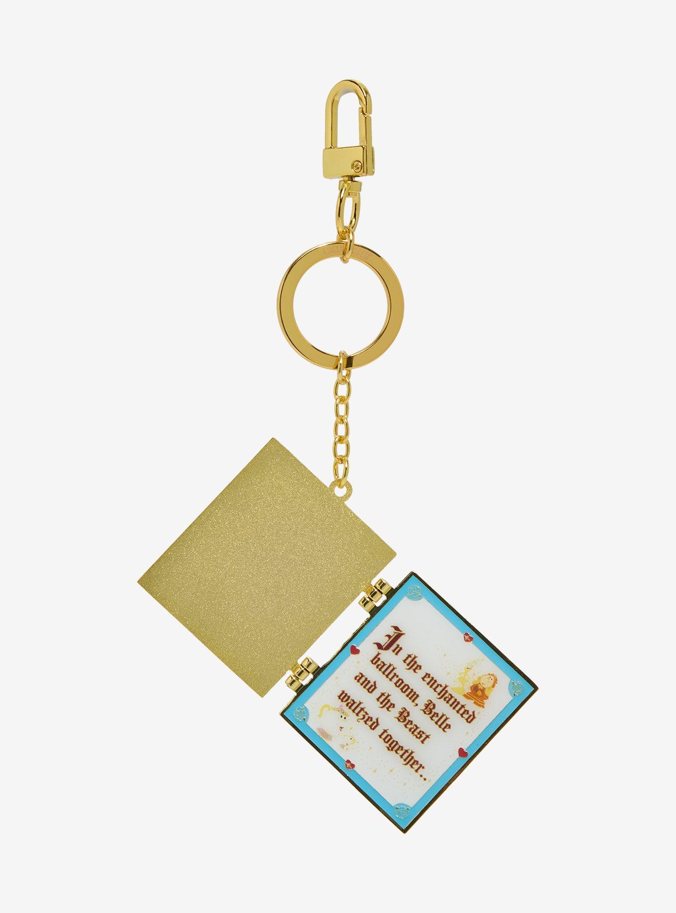 Loungefly Disney Beauty and the Beast Hinged Book Keychain - BoxLunch Exclusive, , hi-res